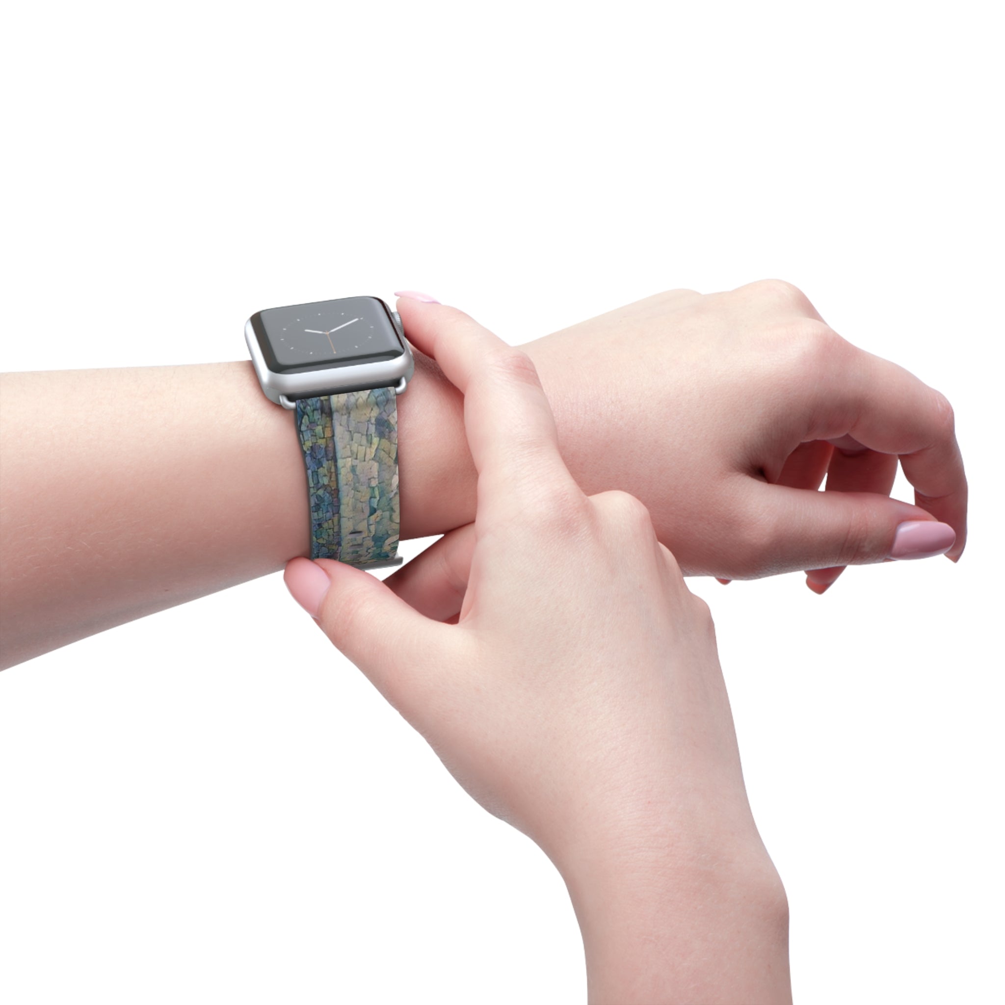 Shimmering Shore of Lake Superior Watch Band