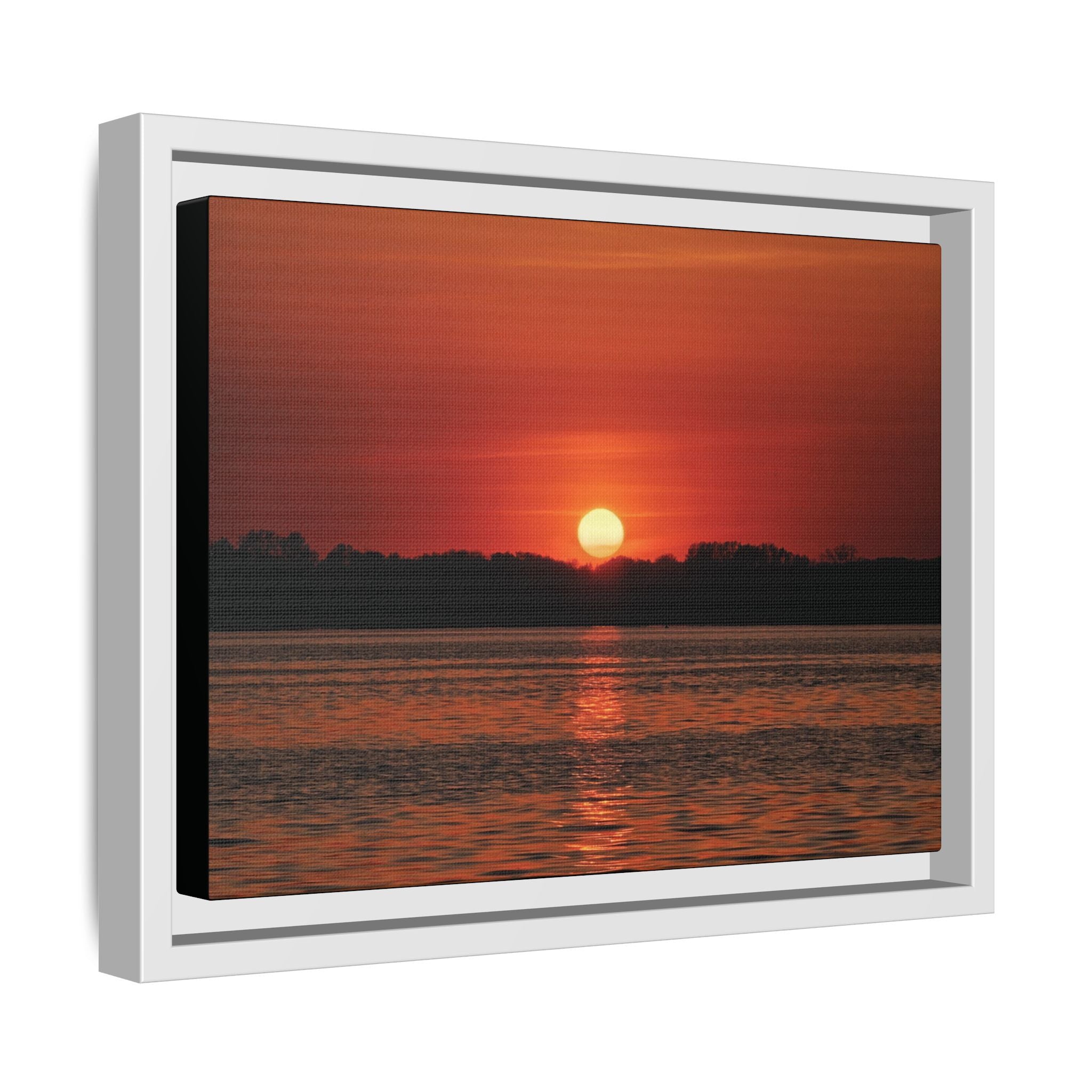 Framed Sunset Canvas Art