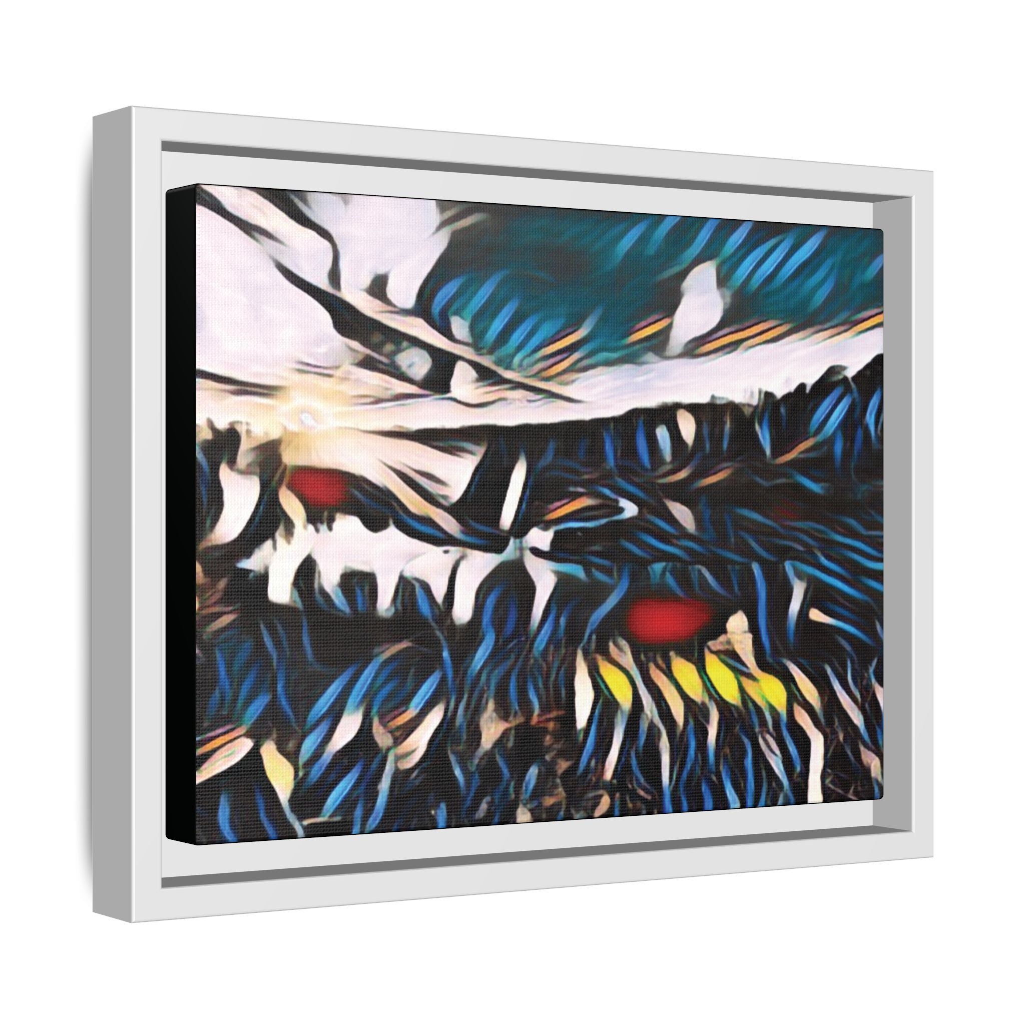 Gooseberry River Meander Bend Framed Abstract Art Print