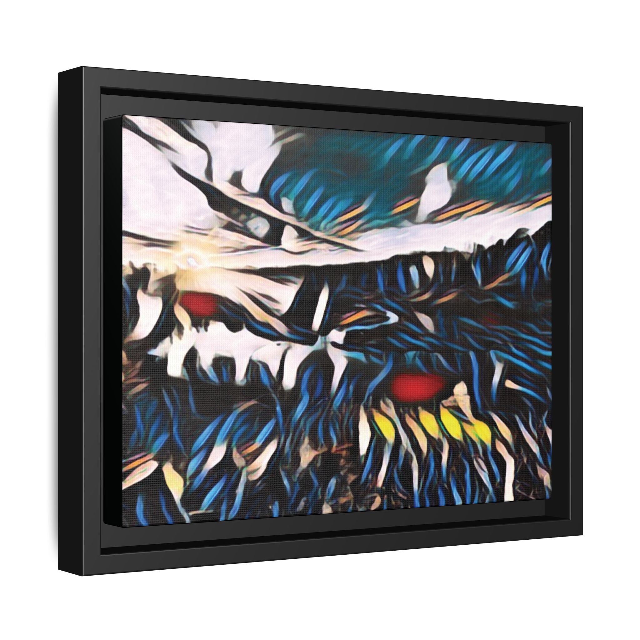 Gooseberry River Meander Bend Framed Abstract Art Print