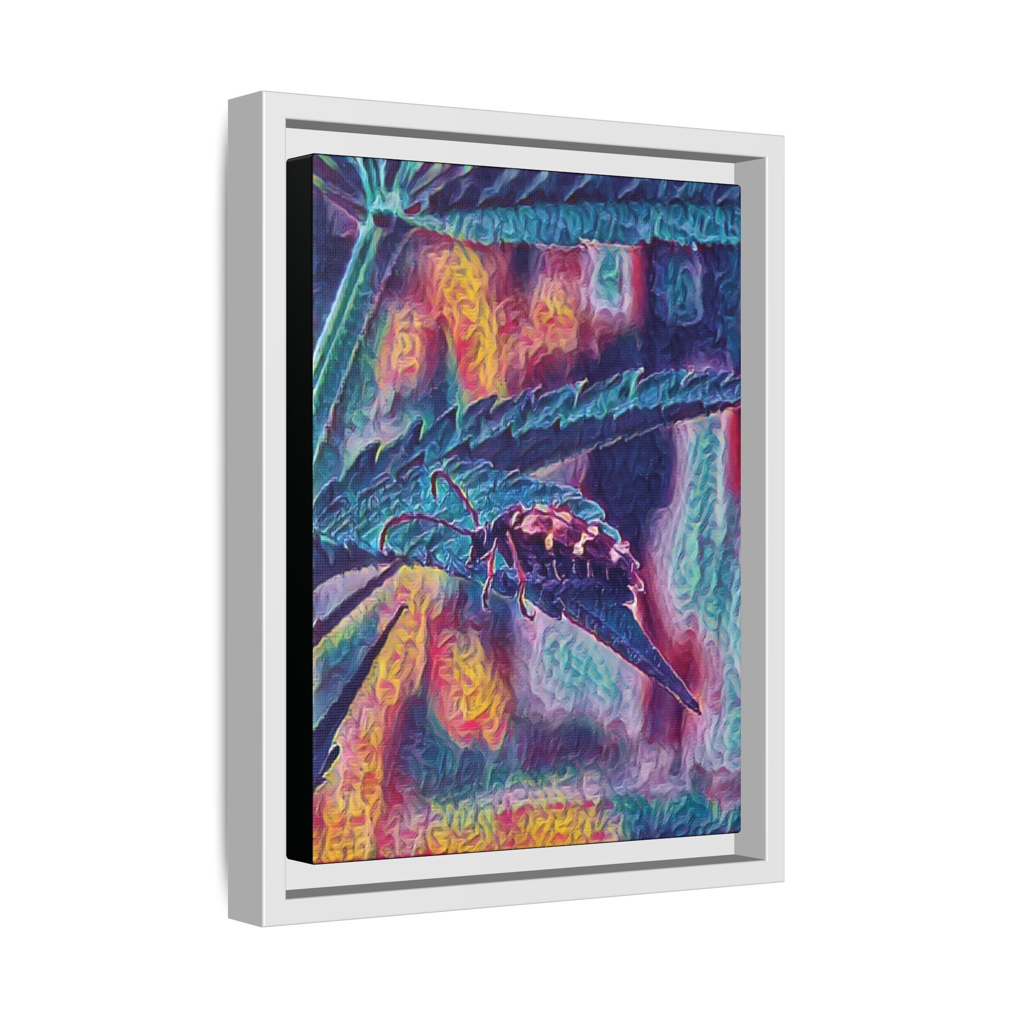 Neon Hunter Art Canvas Print