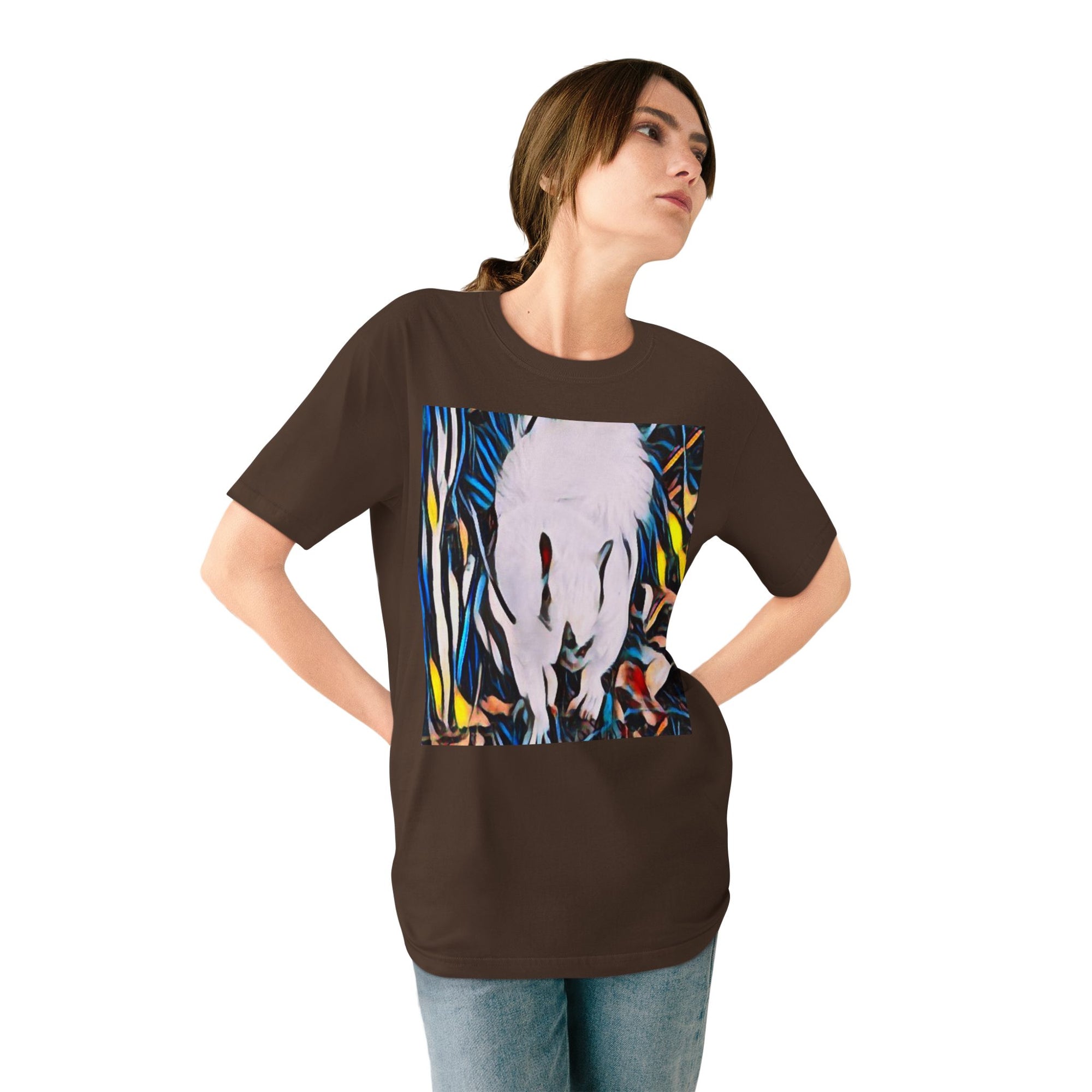 Organic Artistic T-Shirt, Eco-Friendly Tee, Nature-Inspired Shirt, Casual Wear, Gift for Art Lovers