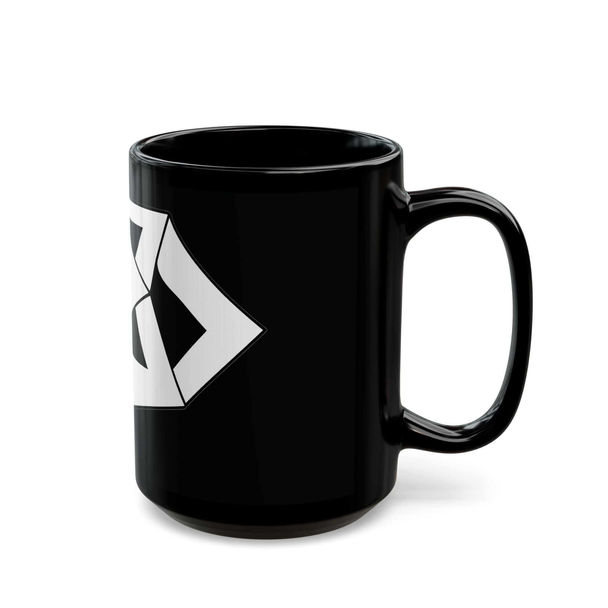 Modern Geometric Black Mug