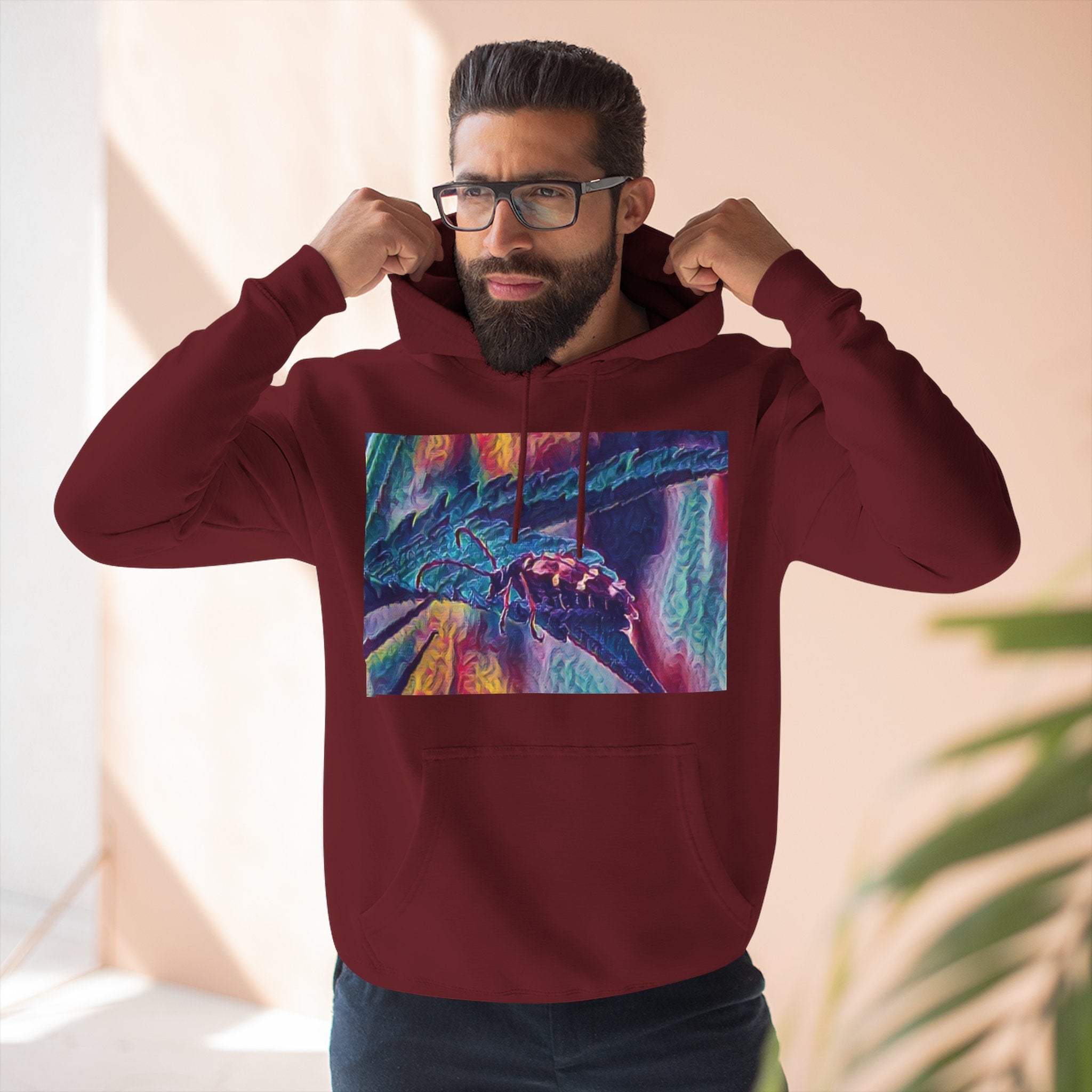 Neon Hunter Art Hoodie