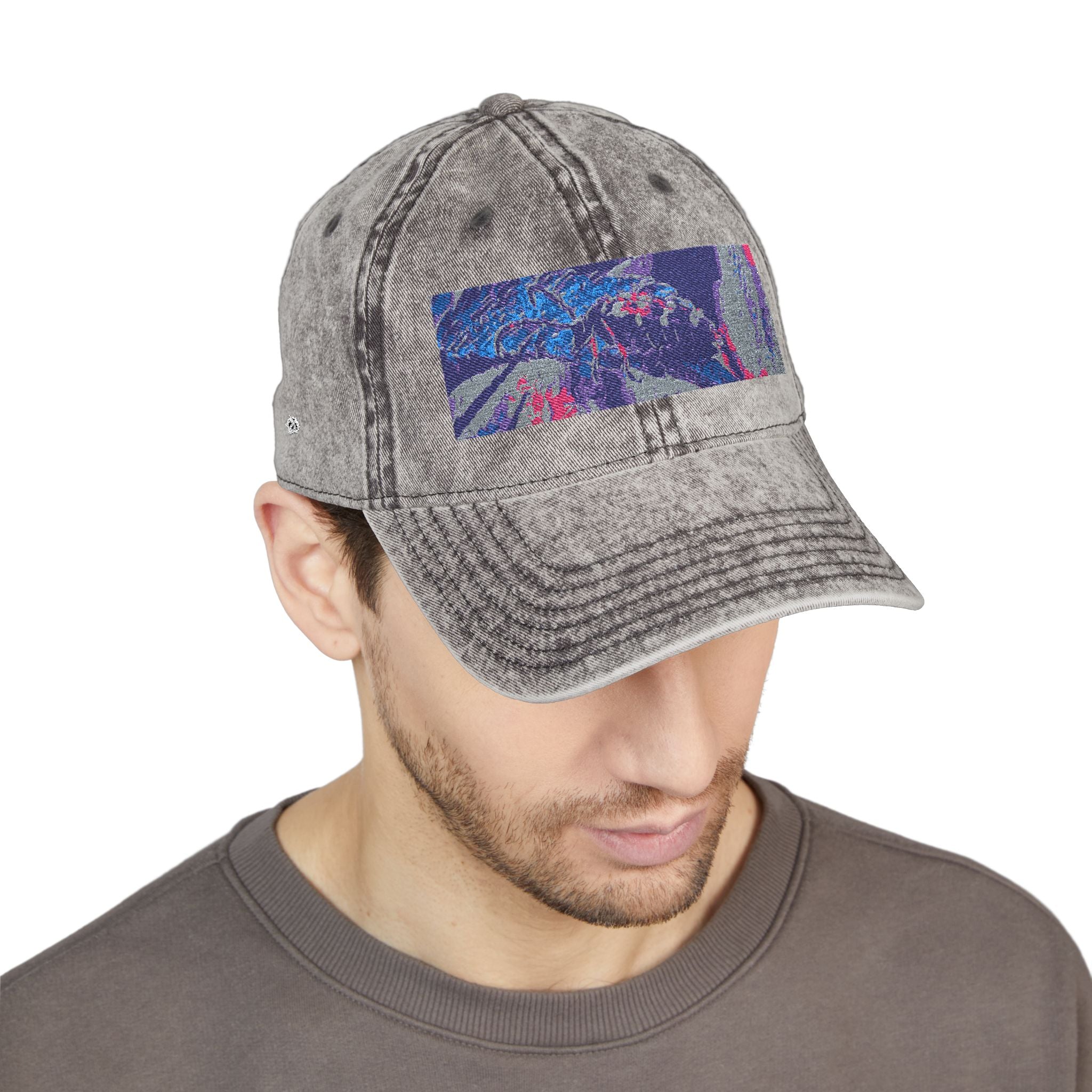 Neon Hunter Vintage Embroidered Cap