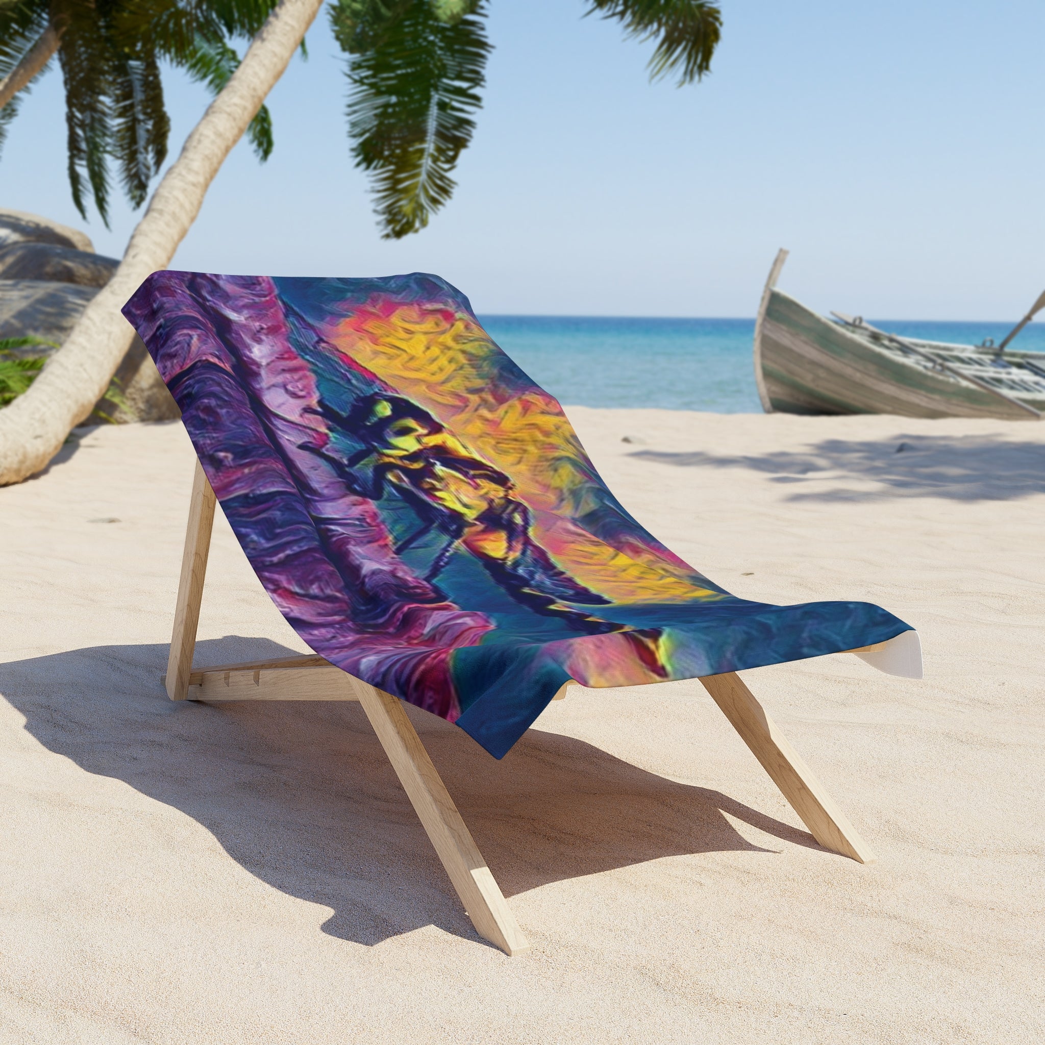 Sentinel of the Crimson Arch Beach Towel