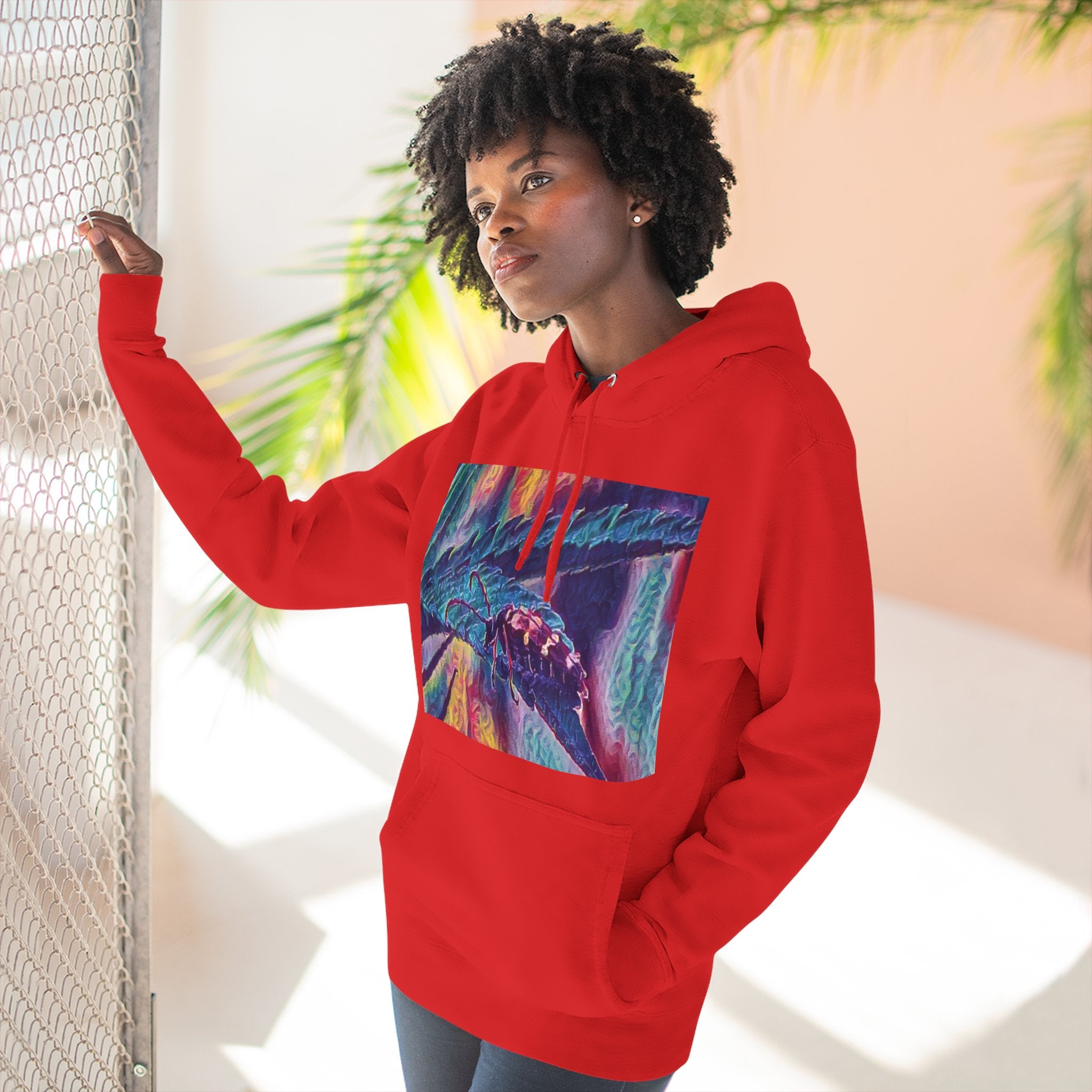 Neon Hunter Art Hoodie