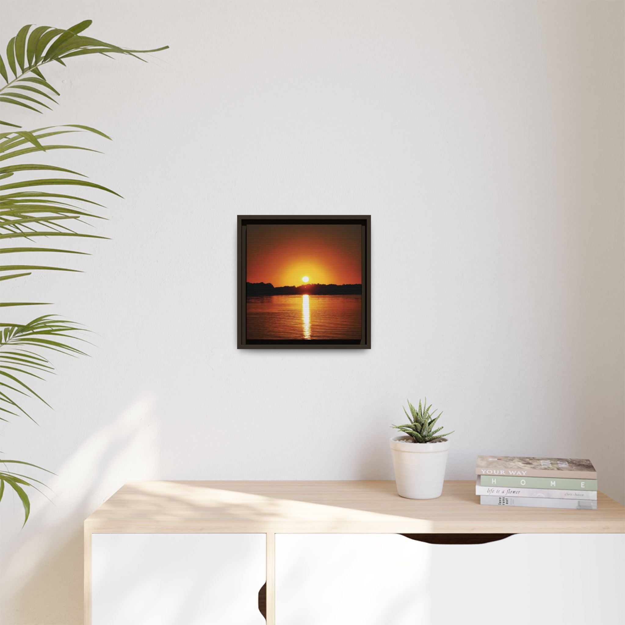 Golden Hour Sunset Canvas Art Print