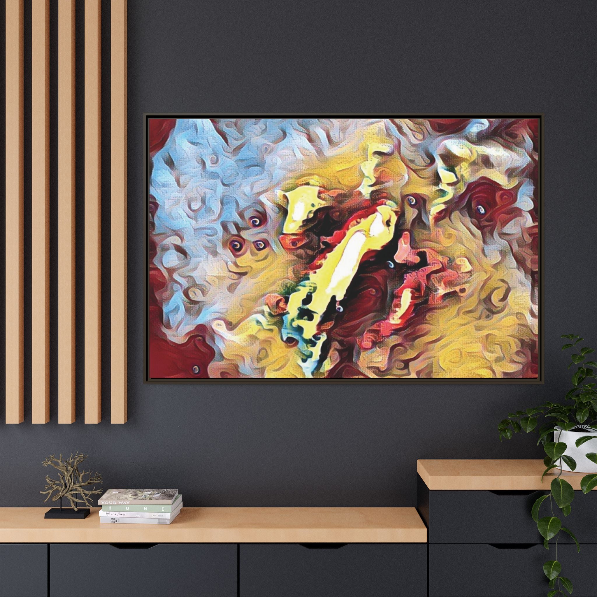 Framed Abstract Canvas Art