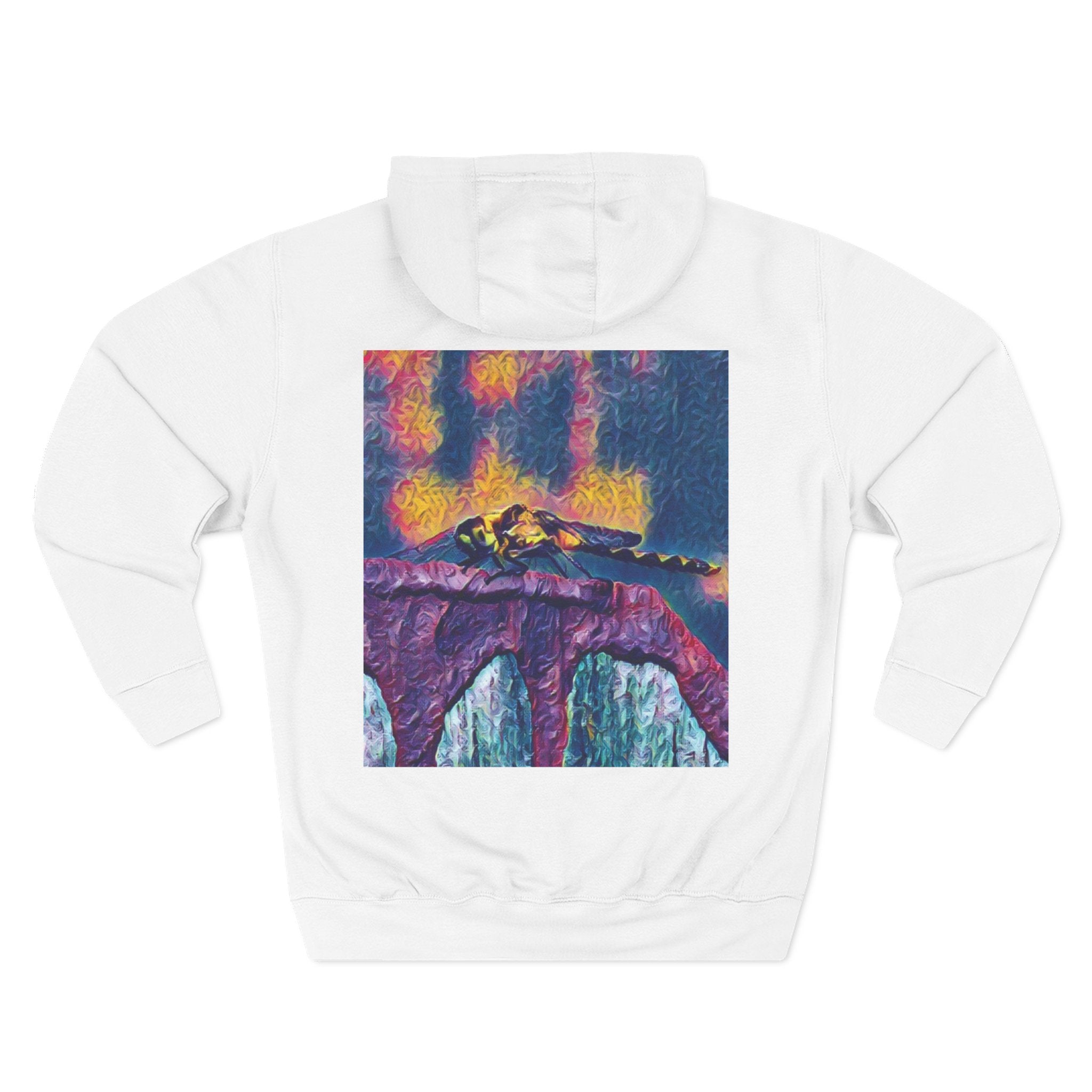 Sentinel of the Crimson Arch Three-Panel Fleece Hoodie
