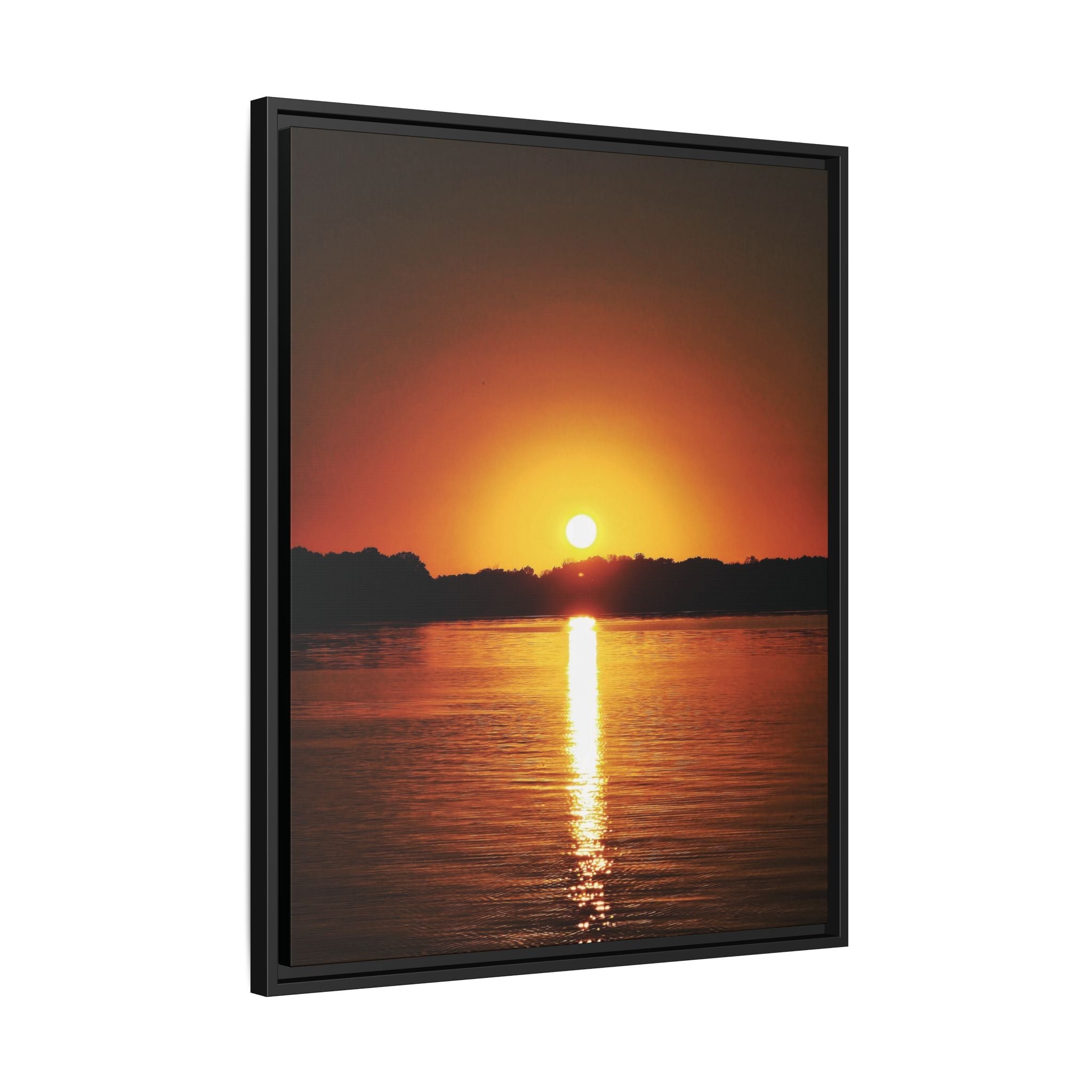Golden Hour Sunset Canvas Art Print