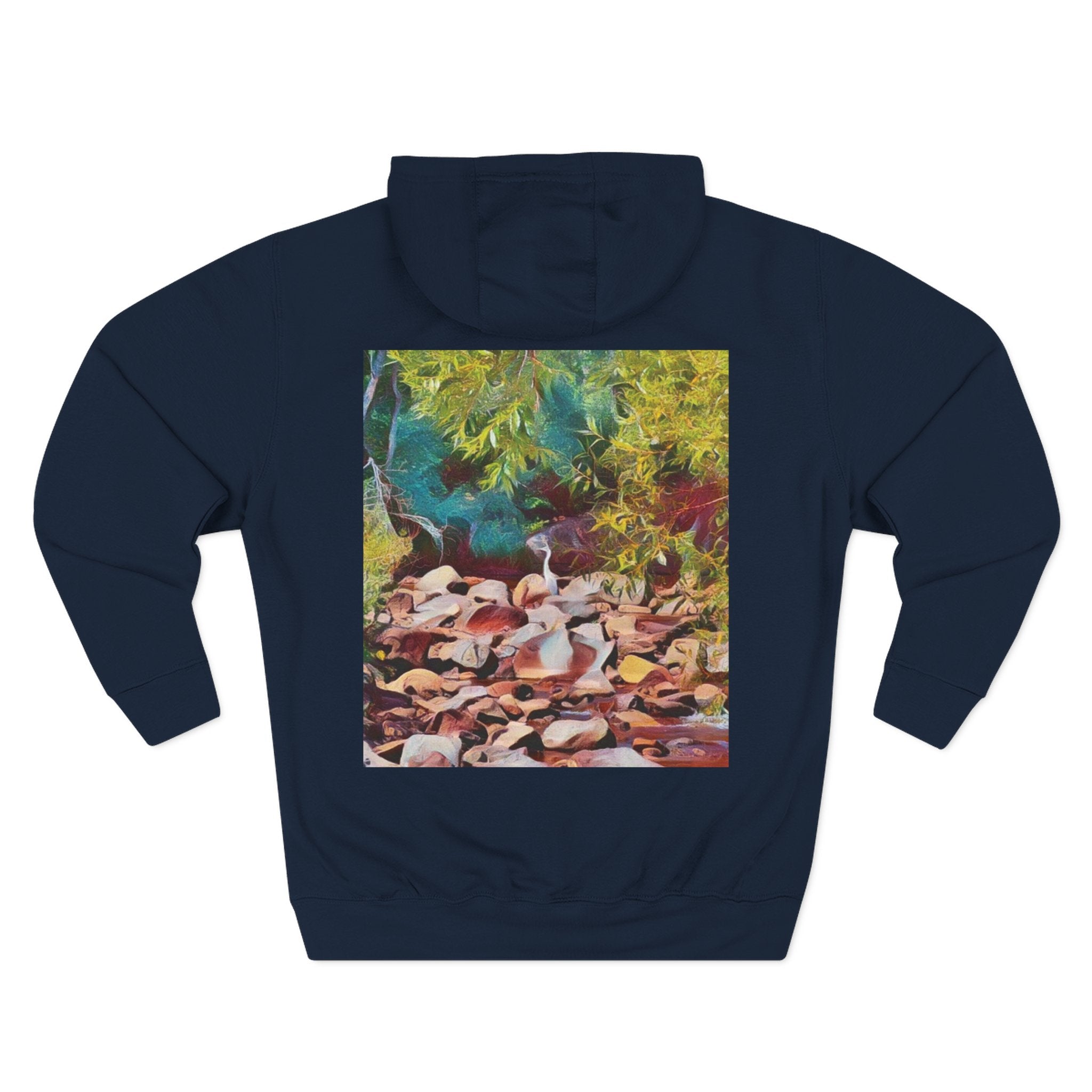 Where Stillness Hunts Three-Panel Fleece Hoodie