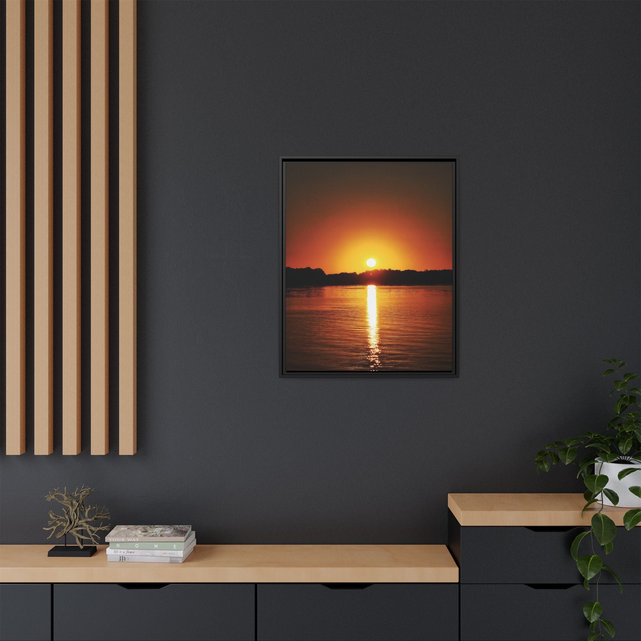 Golden Hour Sunset Canvas Art Print