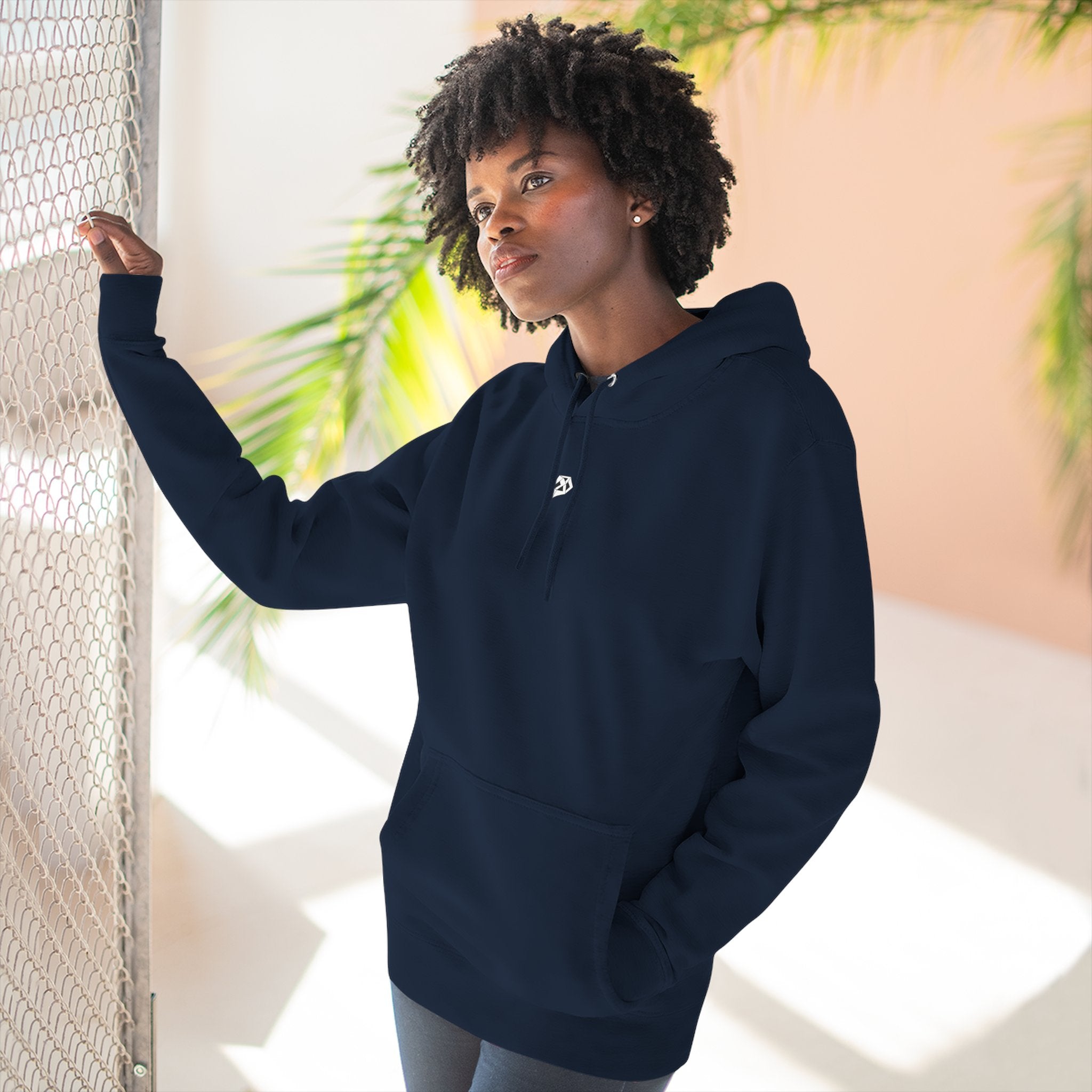 Where Stillness Hunts Three-Panel Fleece Hoodie