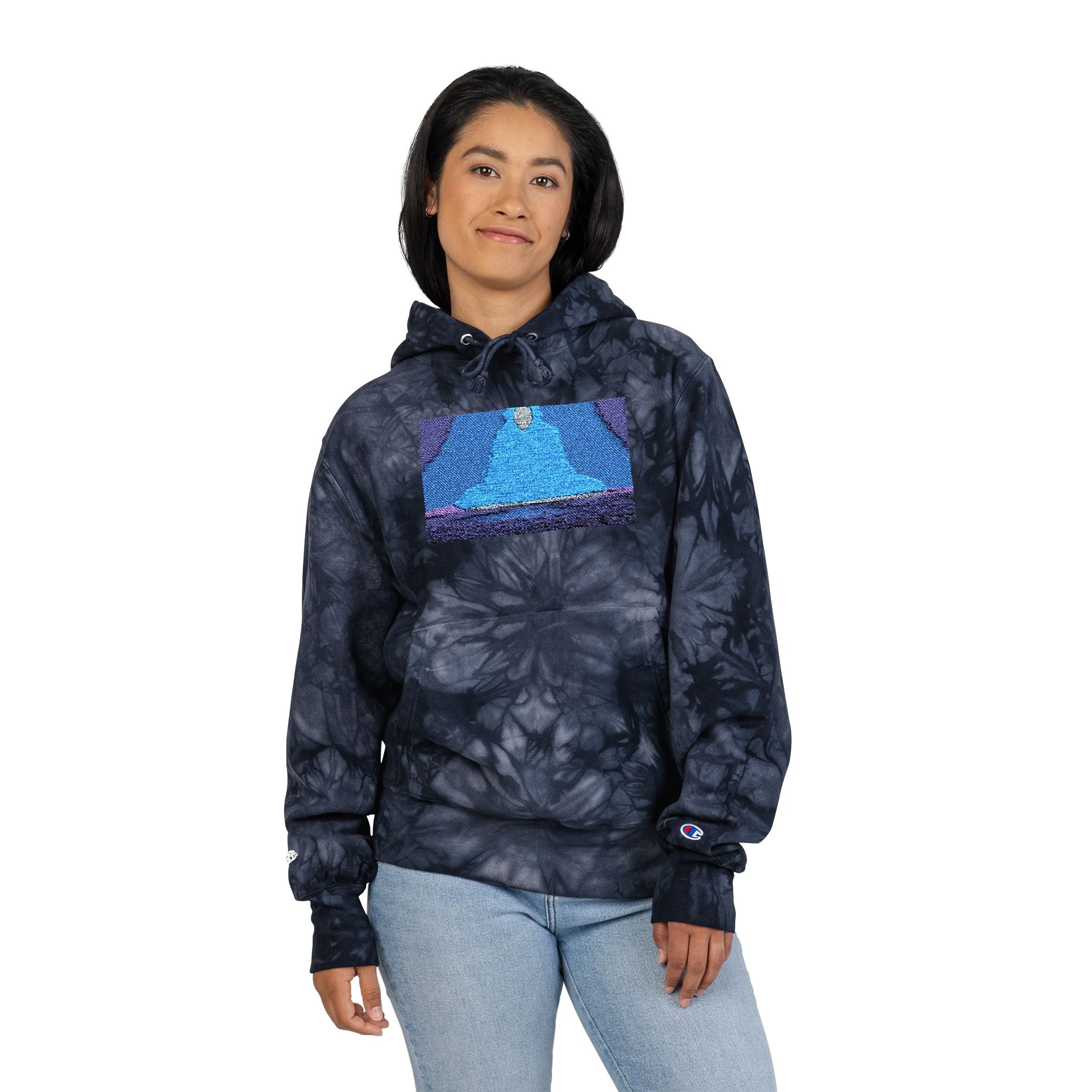Celestial Reflection Tie-Dye Hoodie