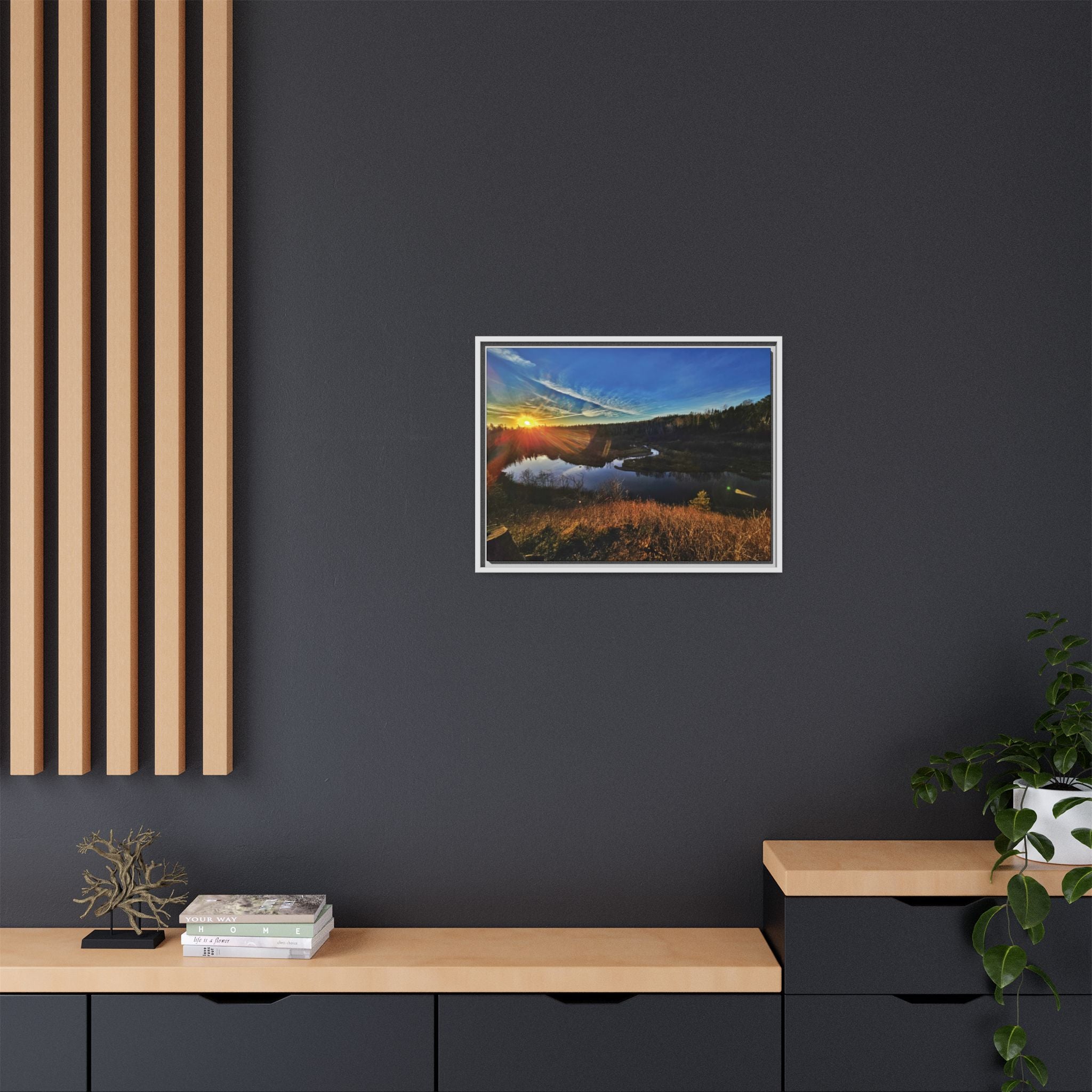 Flarepath of the Forgotten Framed Canvas Print