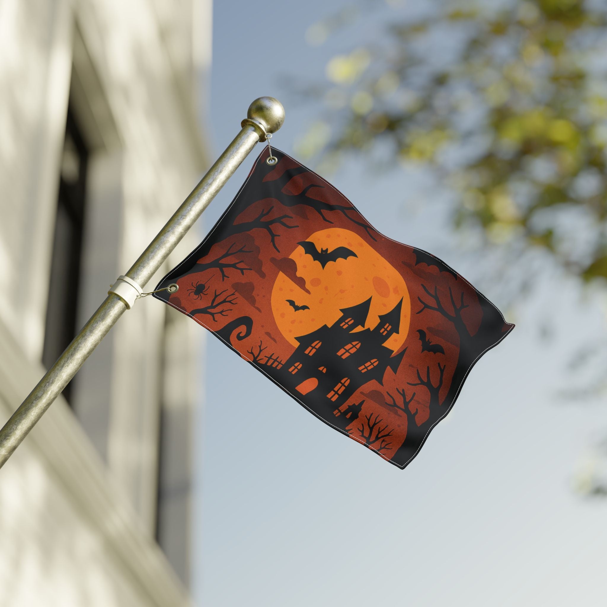 Halloween Flag, Spooky Double Sided Decor