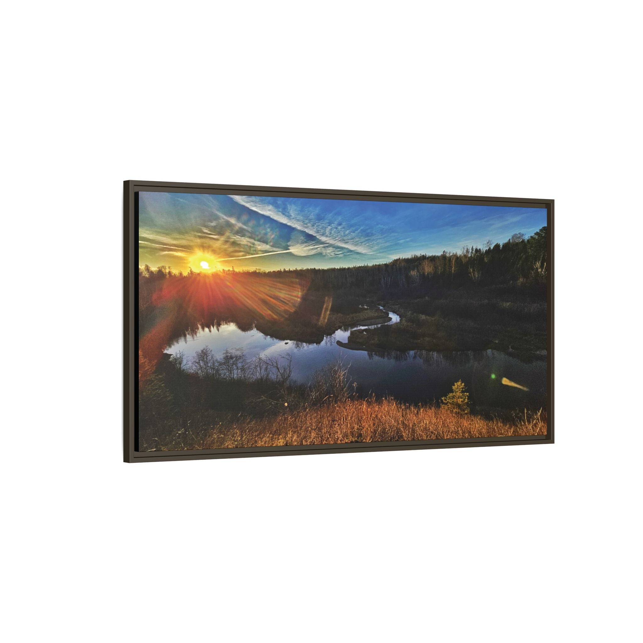 Flarepath of the Forgotten Framed Canvas Print