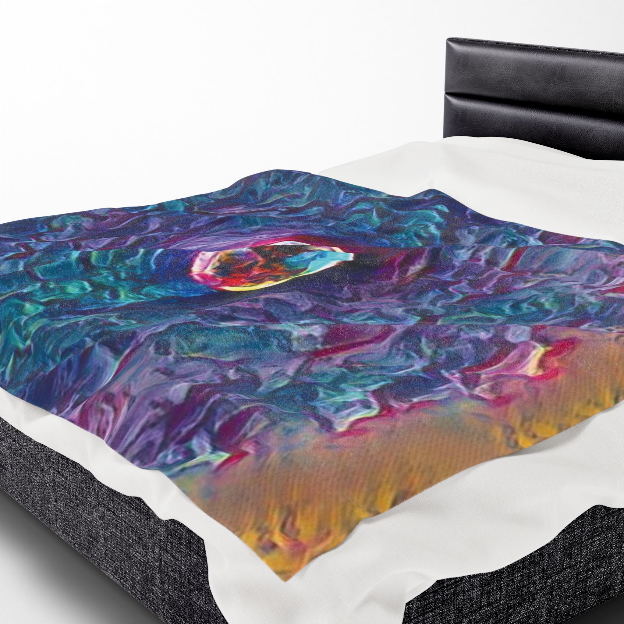 Full Sturgeon Moon Velvet Blanket