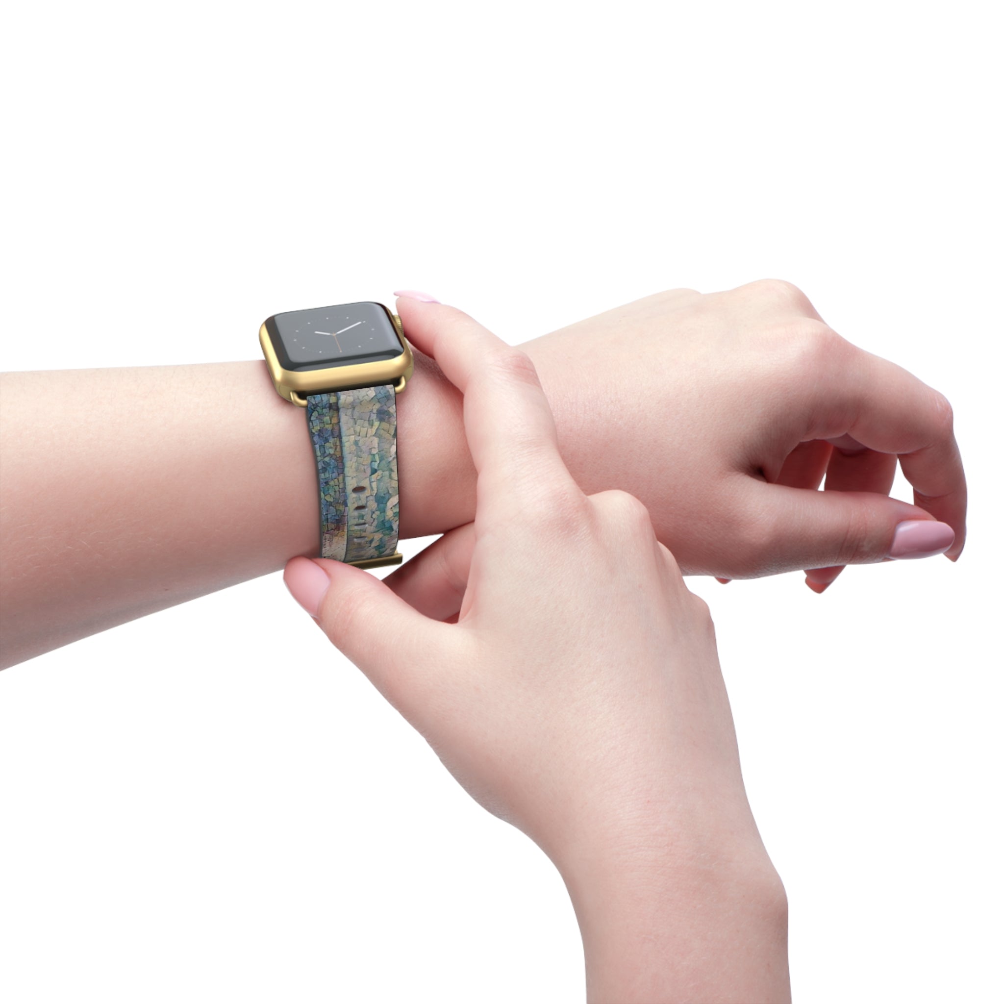 Shimmering Shore of Lake Superior Watch Band
