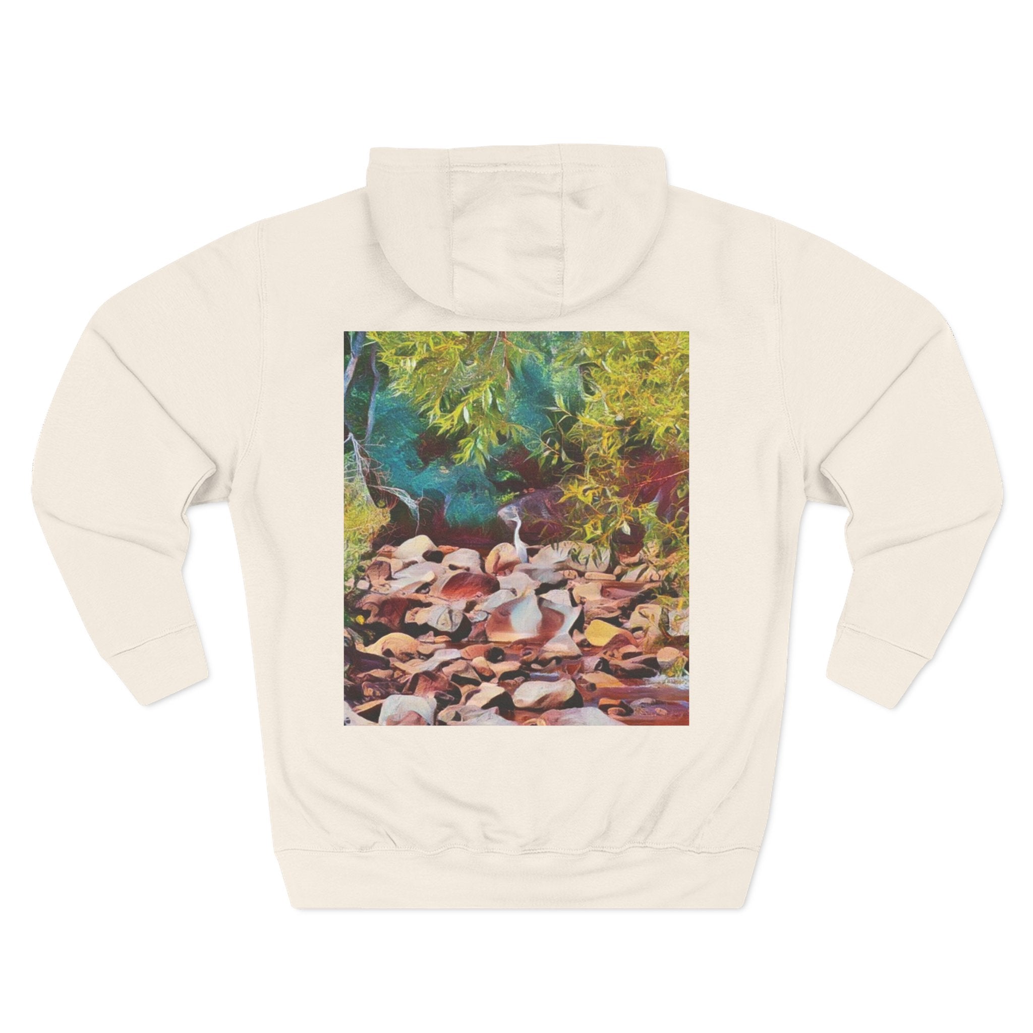 Where Stillness Hunts Three-Panel Fleece Hoodie