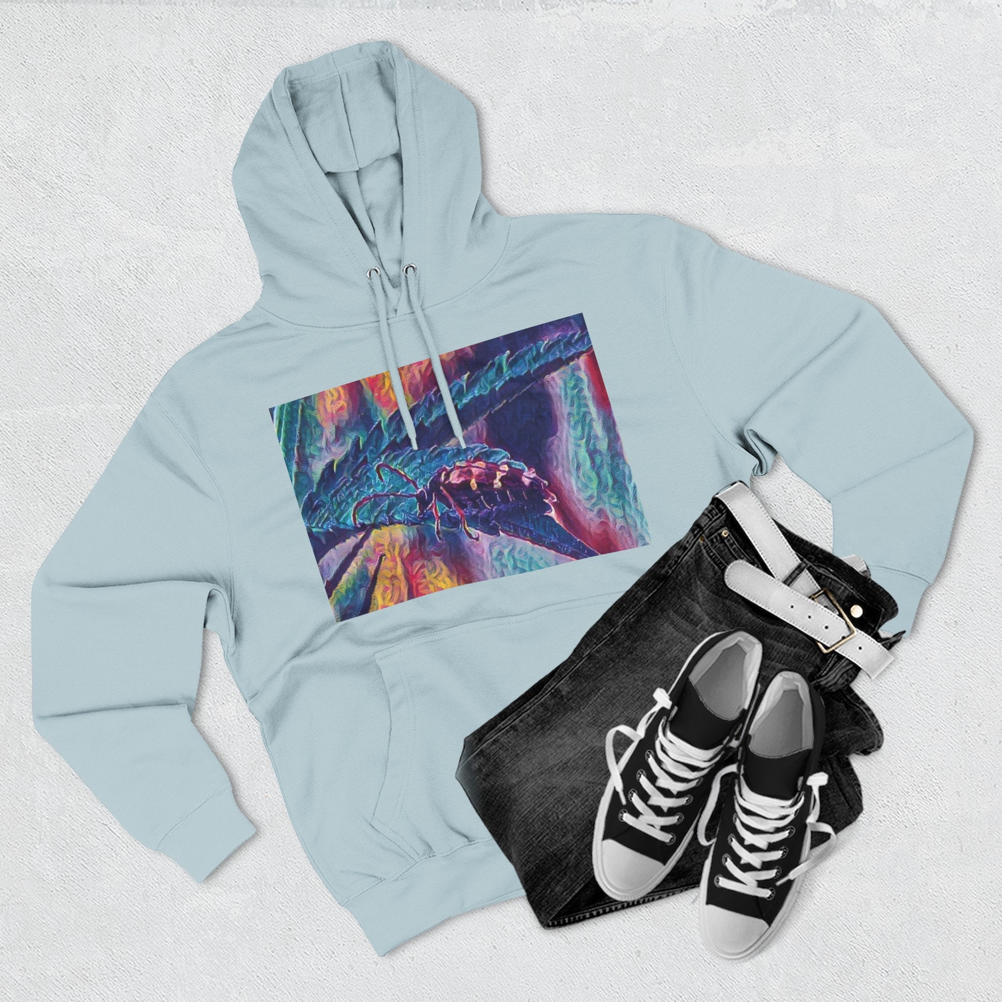 Neon Hunter Art Hoodie
