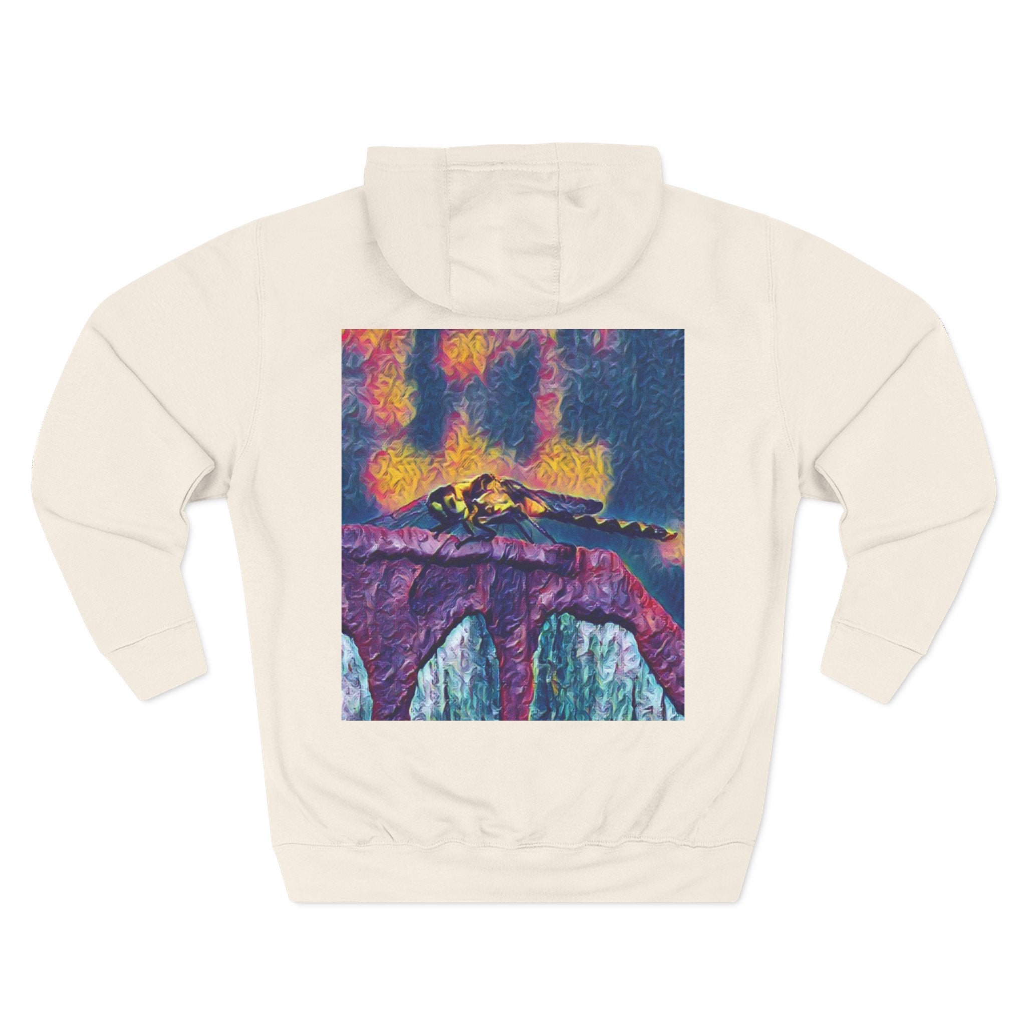 Sentinel of the Crimson Arch Three-Panel Fleece Hoodie