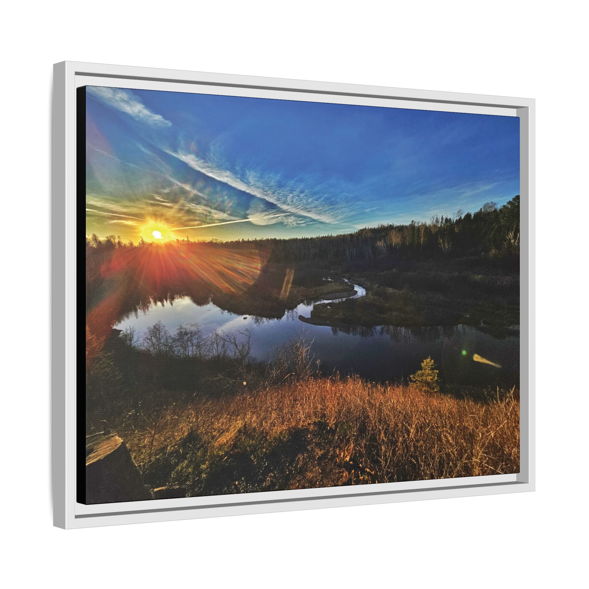 Flarepath of the Forgotten Framed Canvas Print