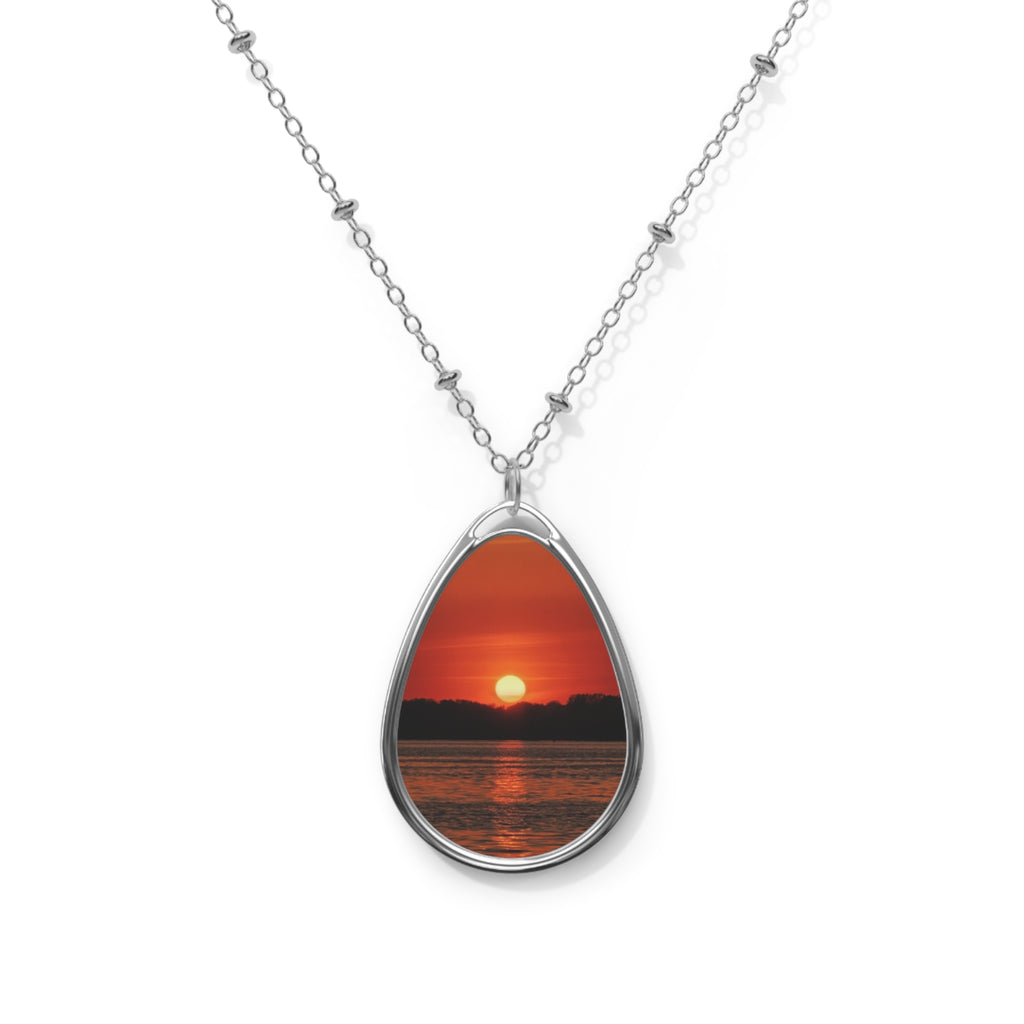 Sunset Oval Necklace