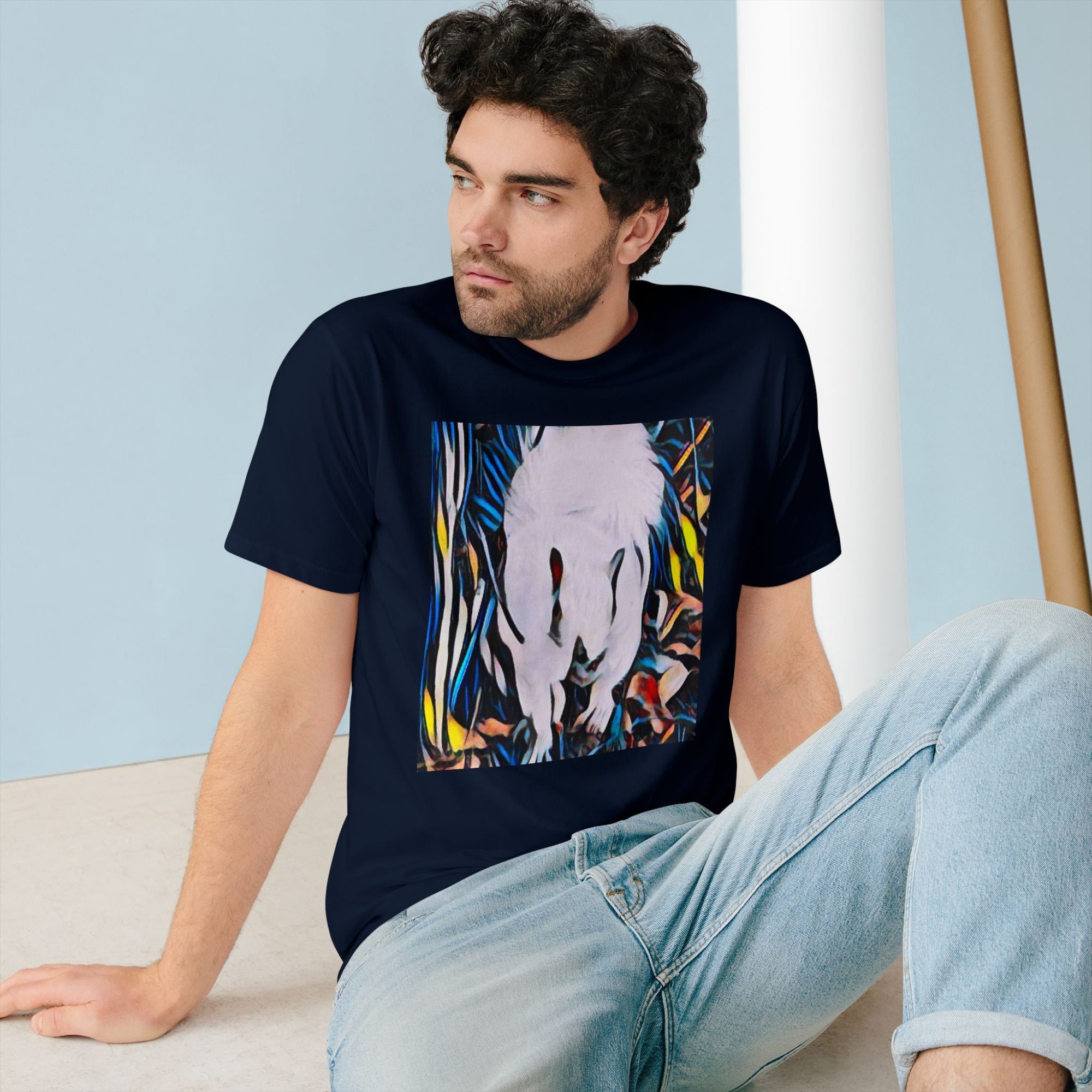 Organic Artistic T-Shirt, Eco-Friendly Tee, Nature-Inspired Shirt, Casual Wear, Gift for Art Lovers