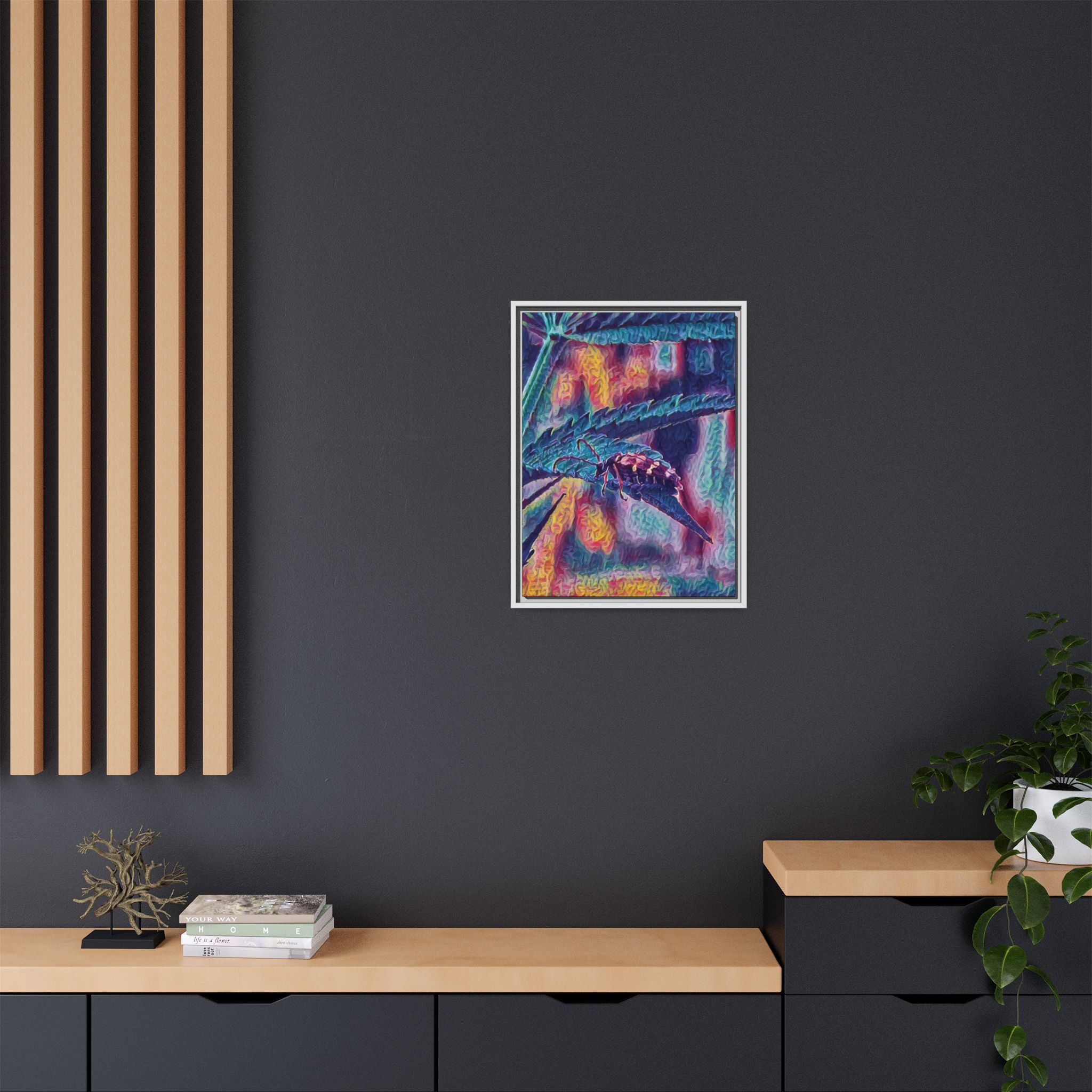 Neon Hunter Art Canvas Print