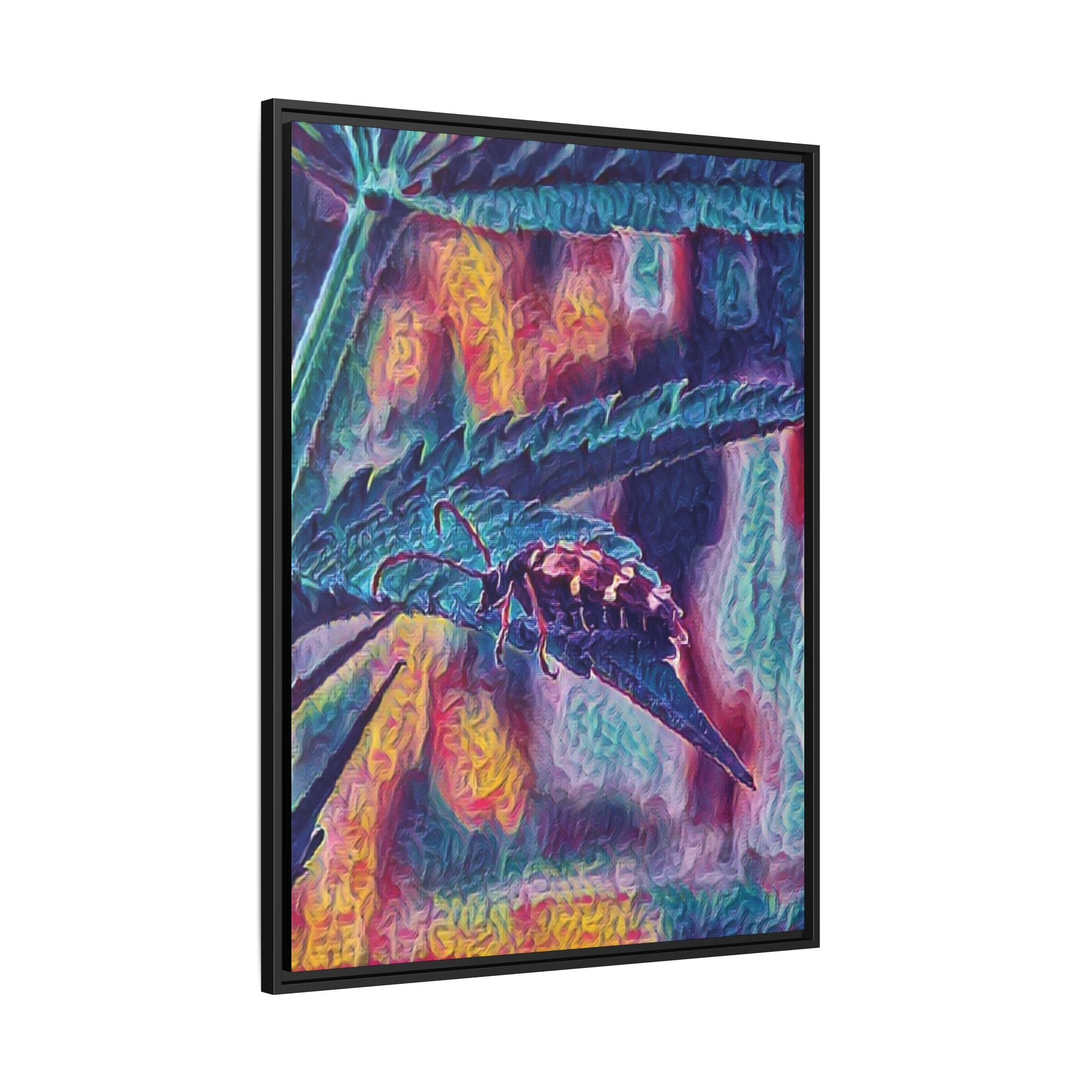 Neon Hunter Art Canvas Print
