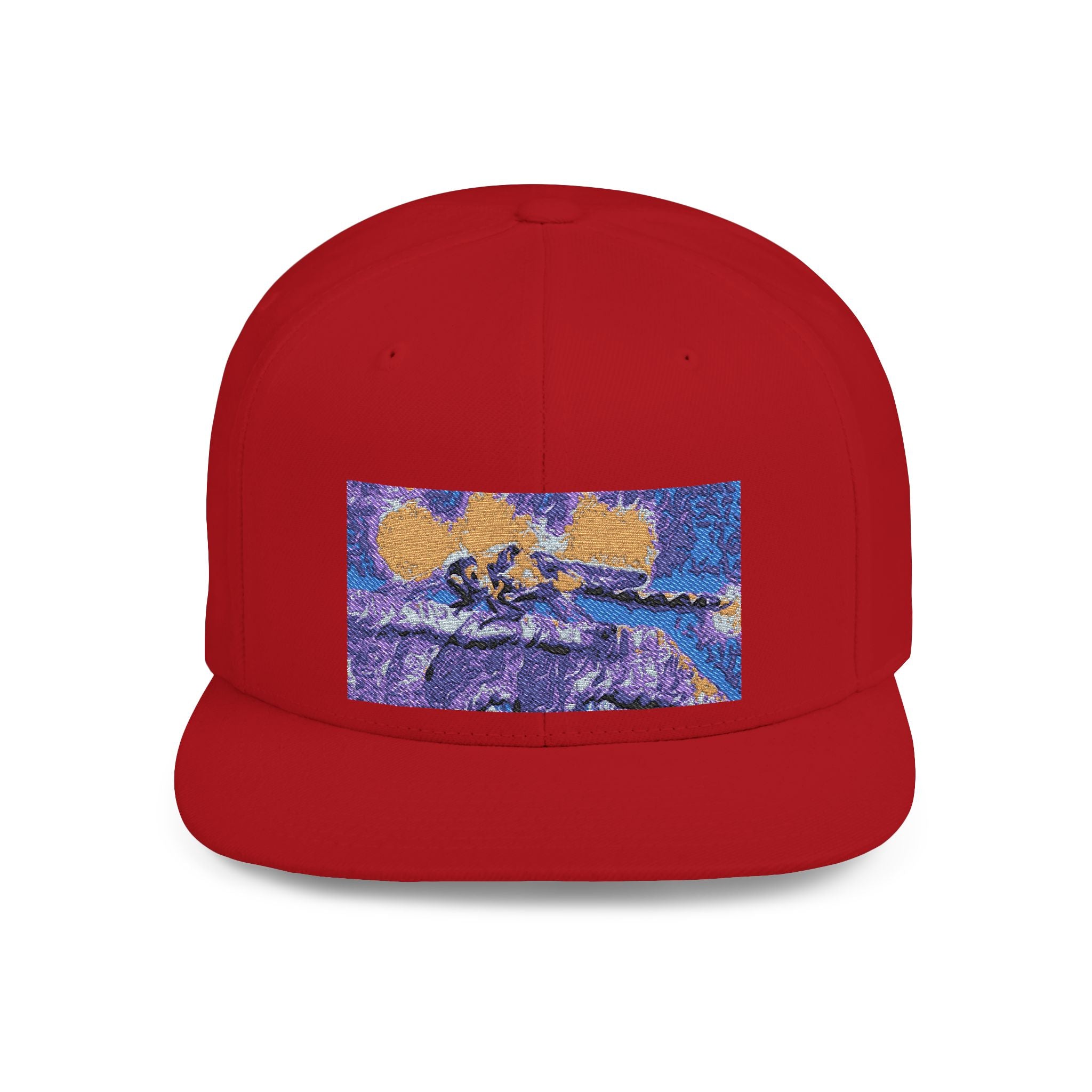 Sentinel of the Crimson Arch Flat Bill Snapback Hat