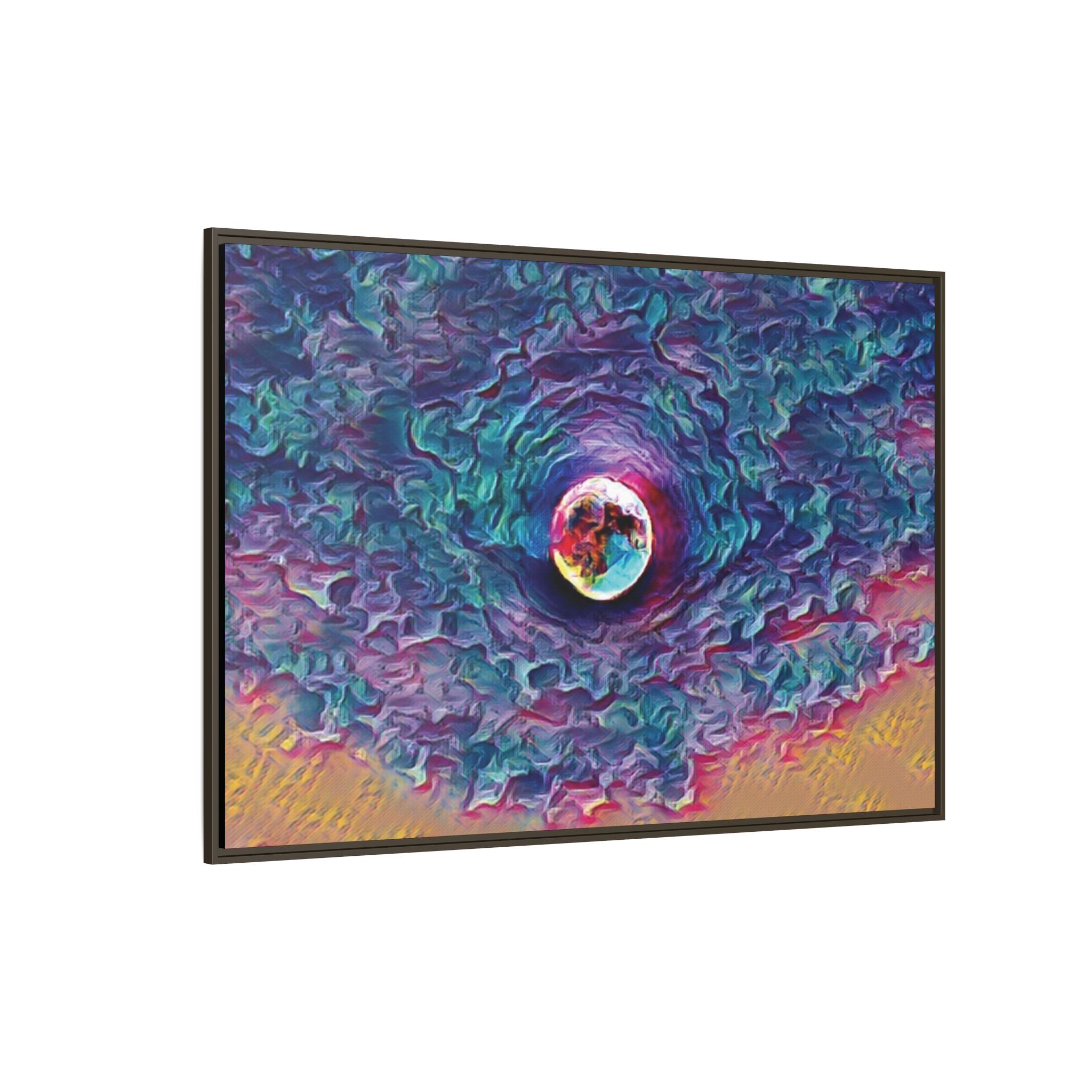 Full Sturgeon Moon Framed Canvas Art Print