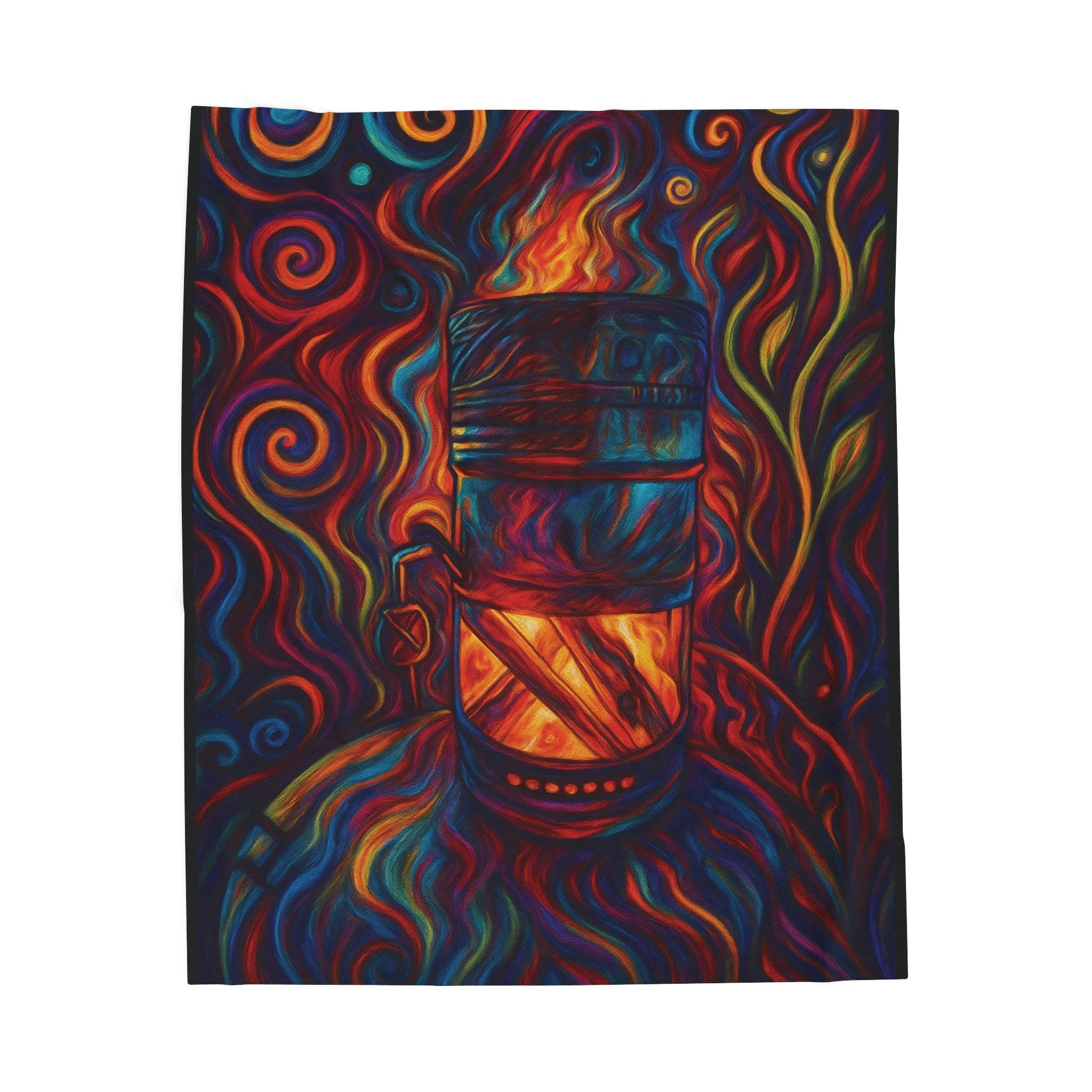 Inferno Core Artistic Velveteen Plush Blanket