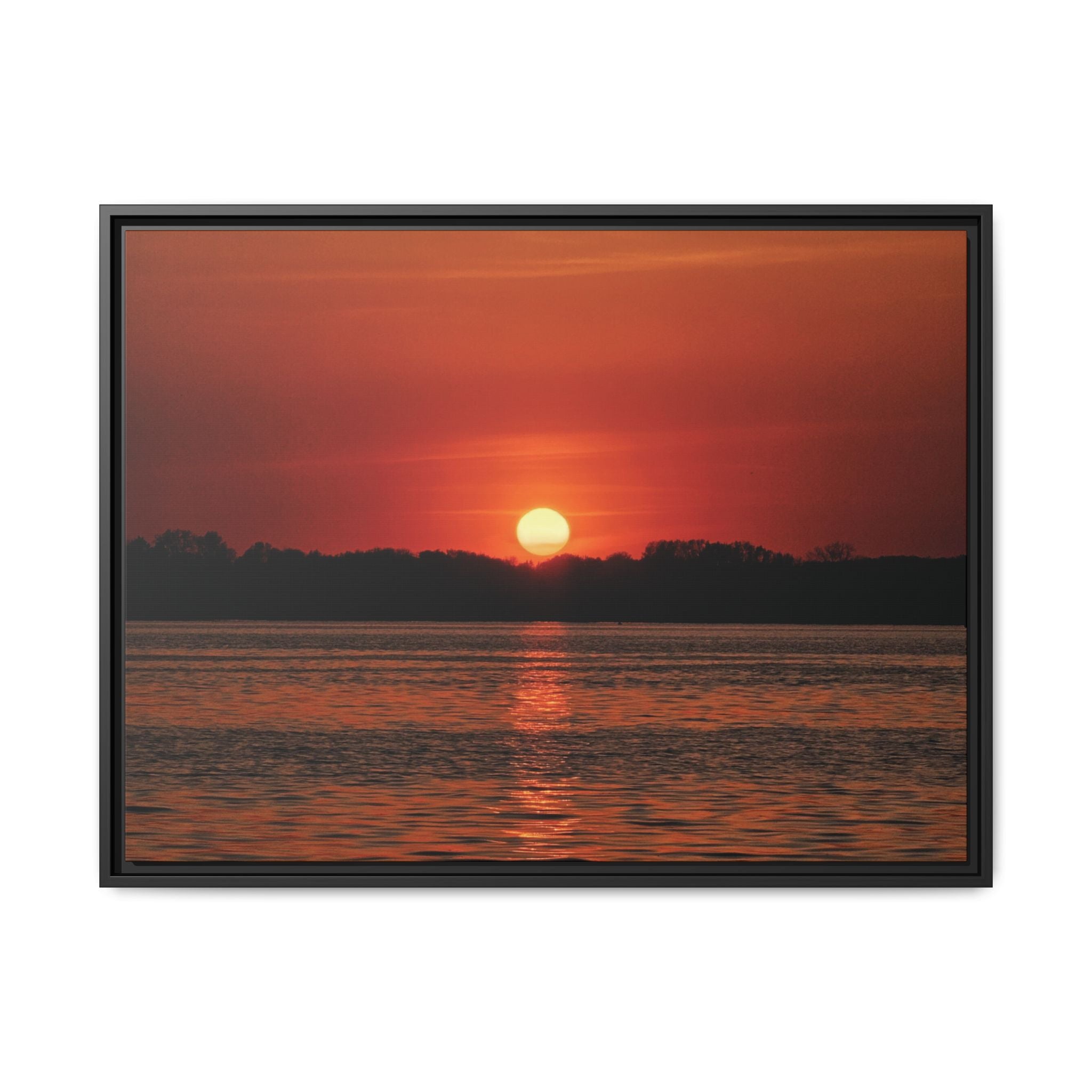 Framed Sunset Canvas Art