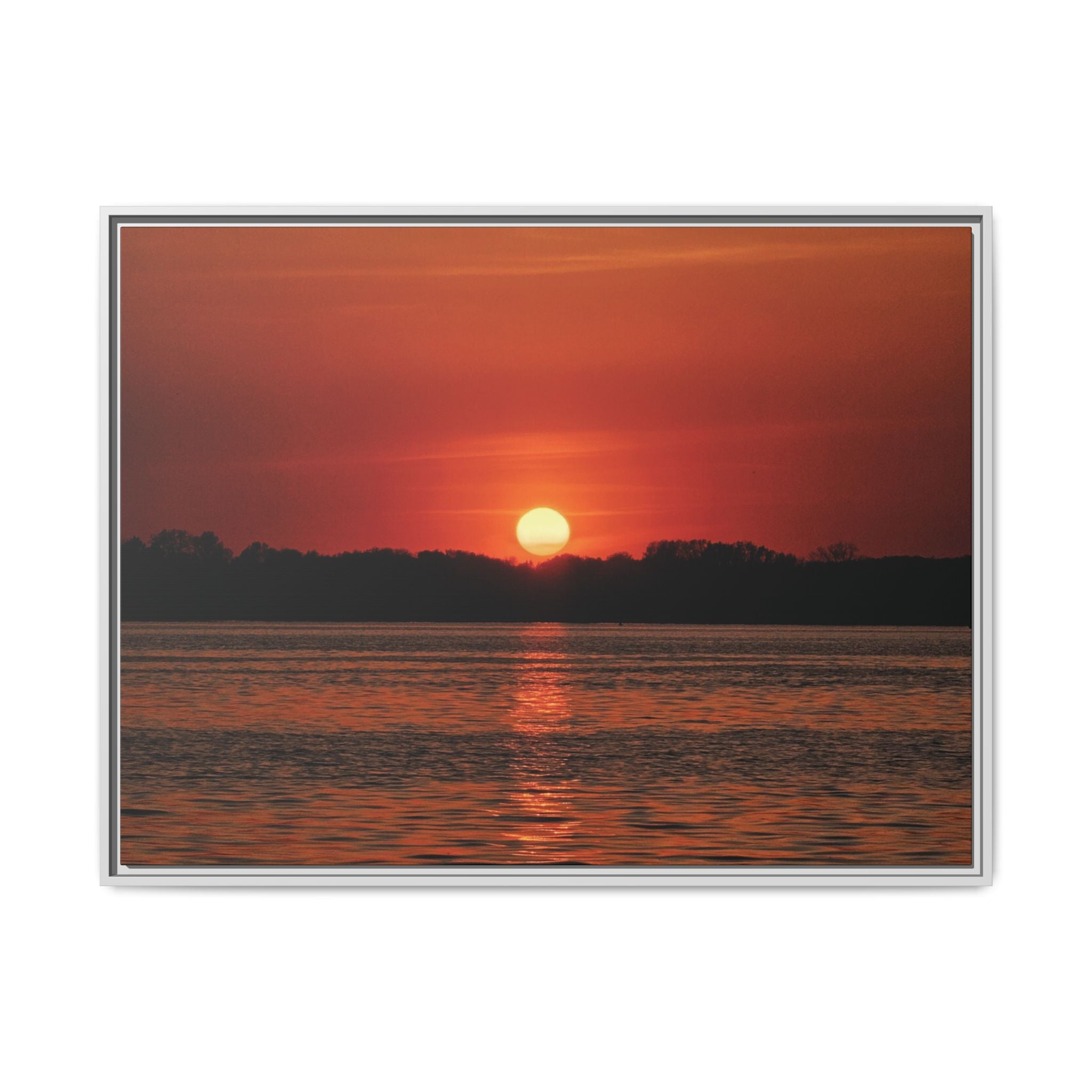 Framed Sunset Canvas Art