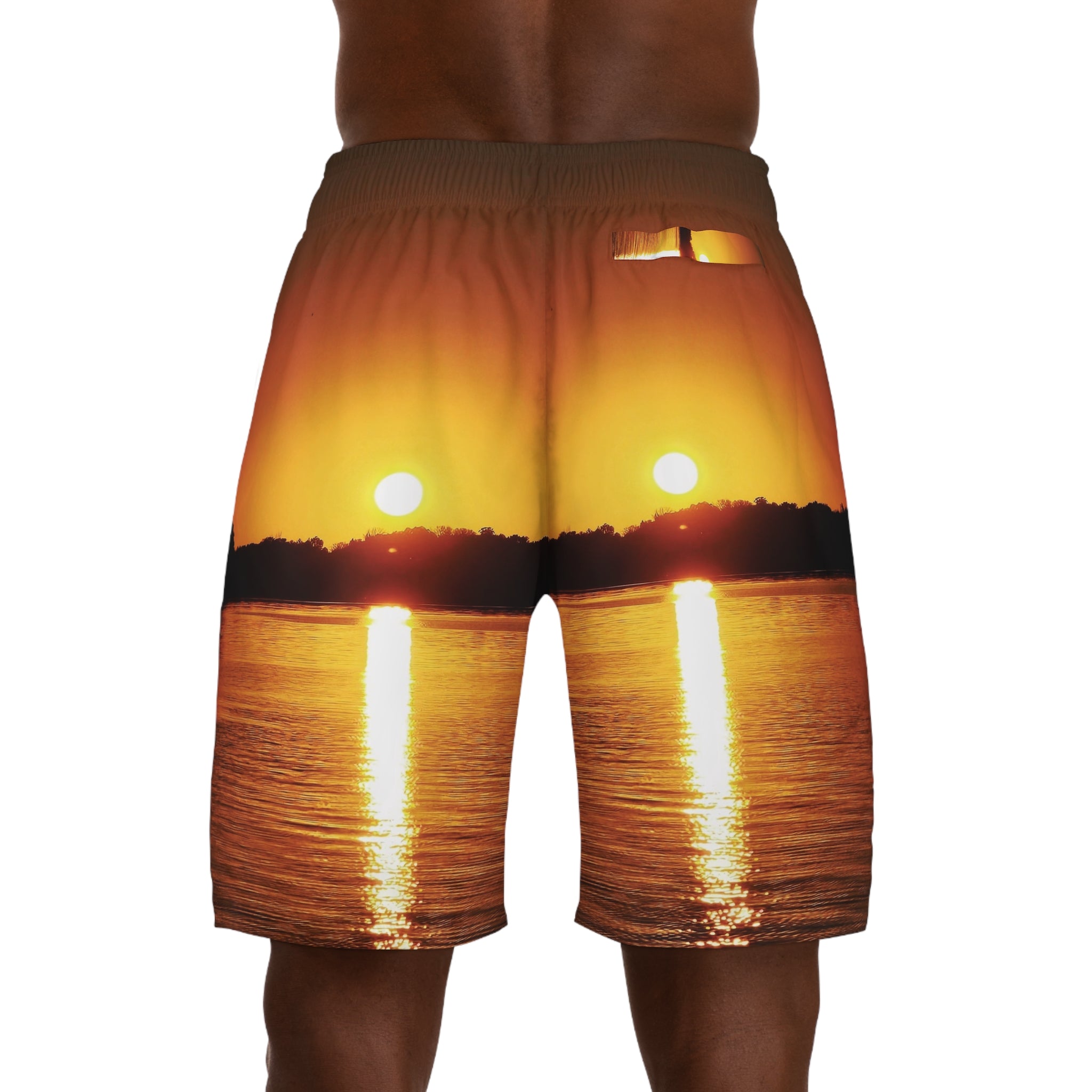 Golden Hour Sunset Men’s Sunset Jogger Shorts