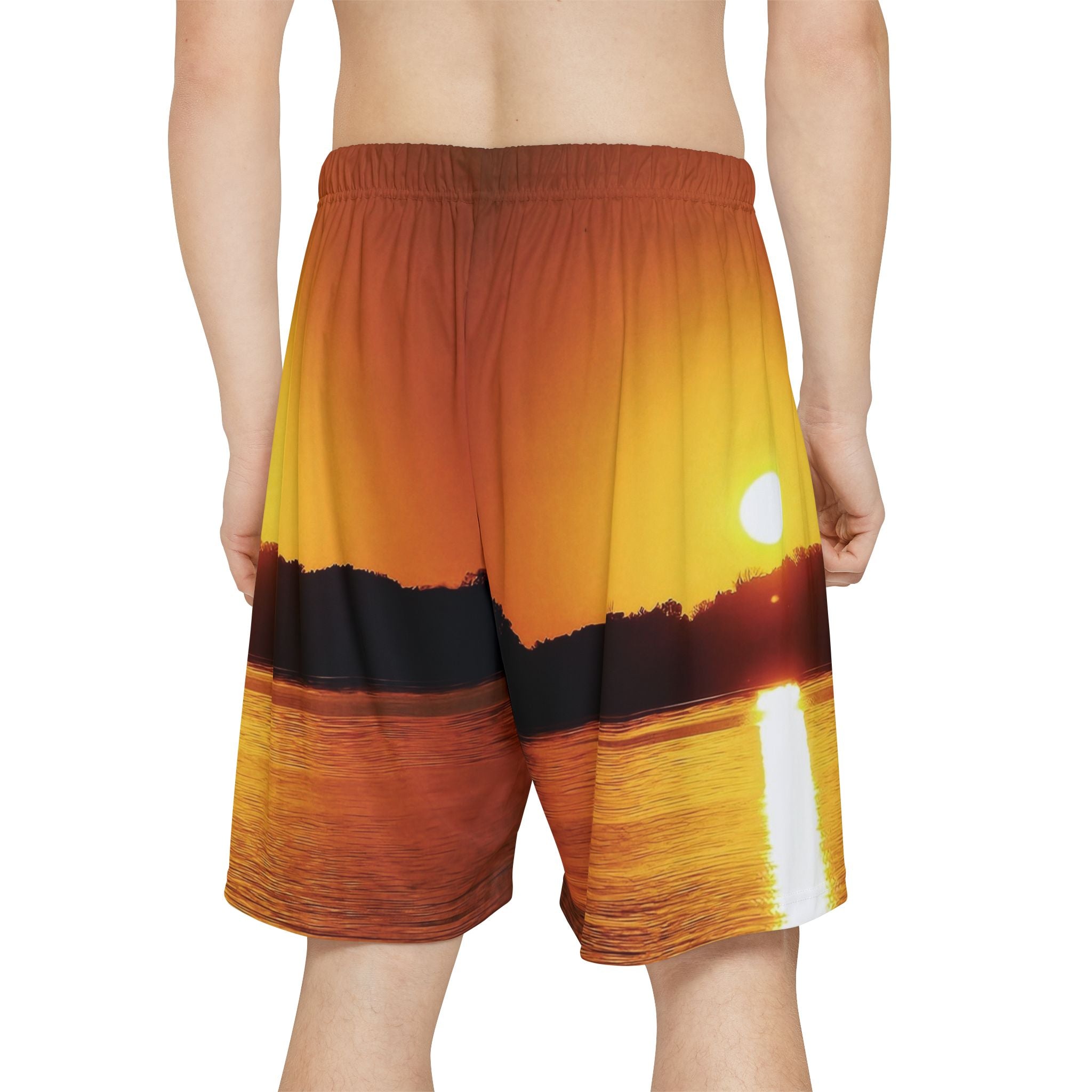 Golden Hour Sunset Men's Sports Shorts