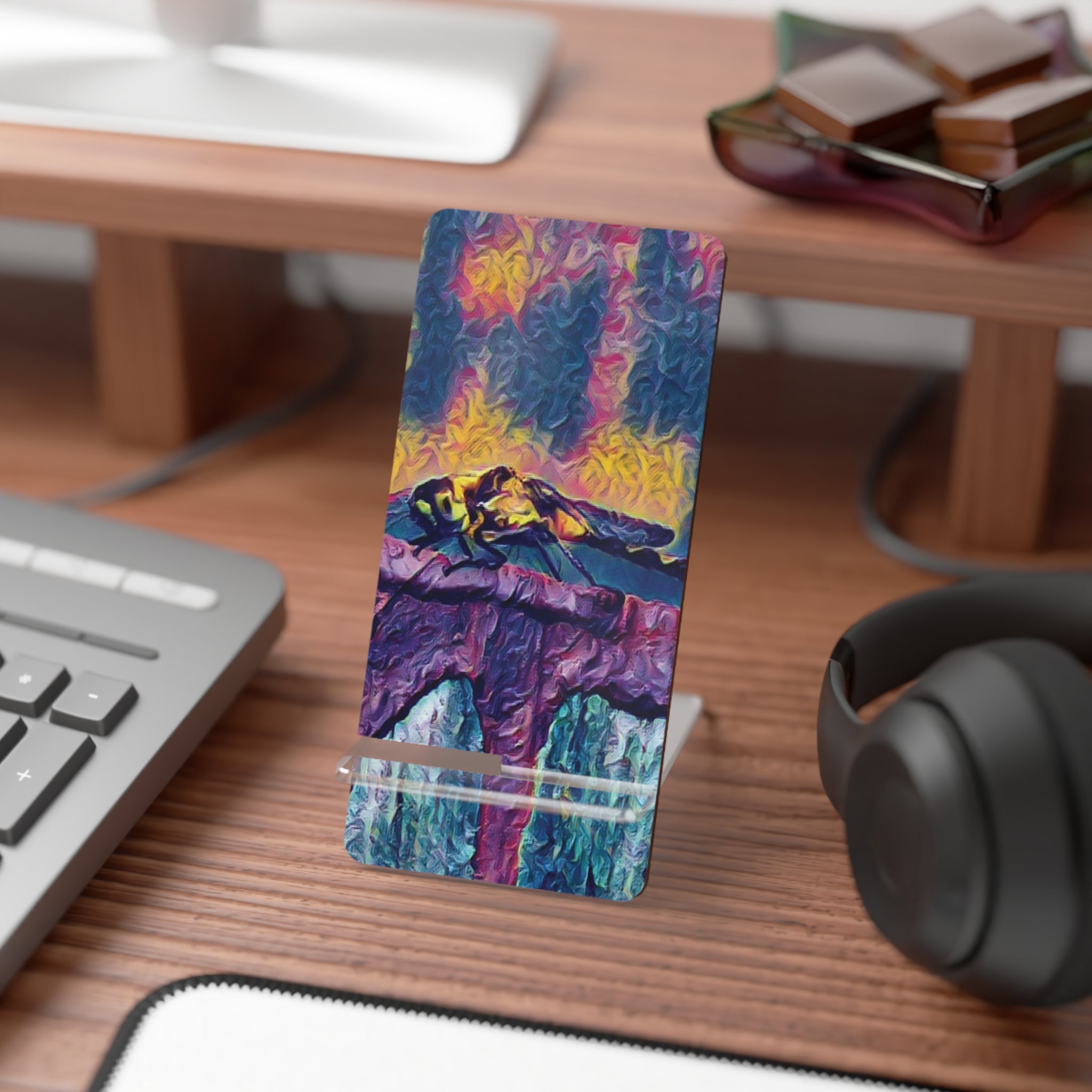 Sentinel of the Crimson Arch Smartphone Stand