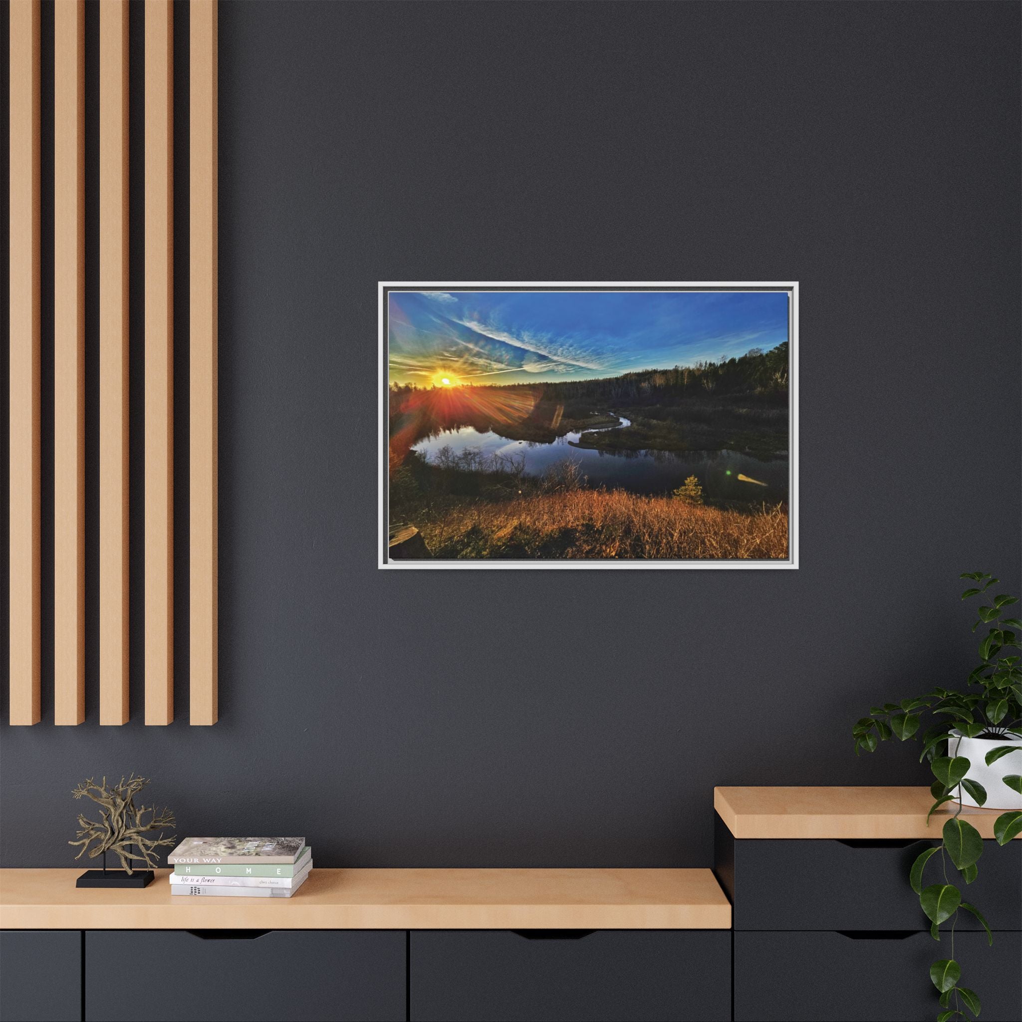Flarepath of the Forgotten Framed Canvas Print