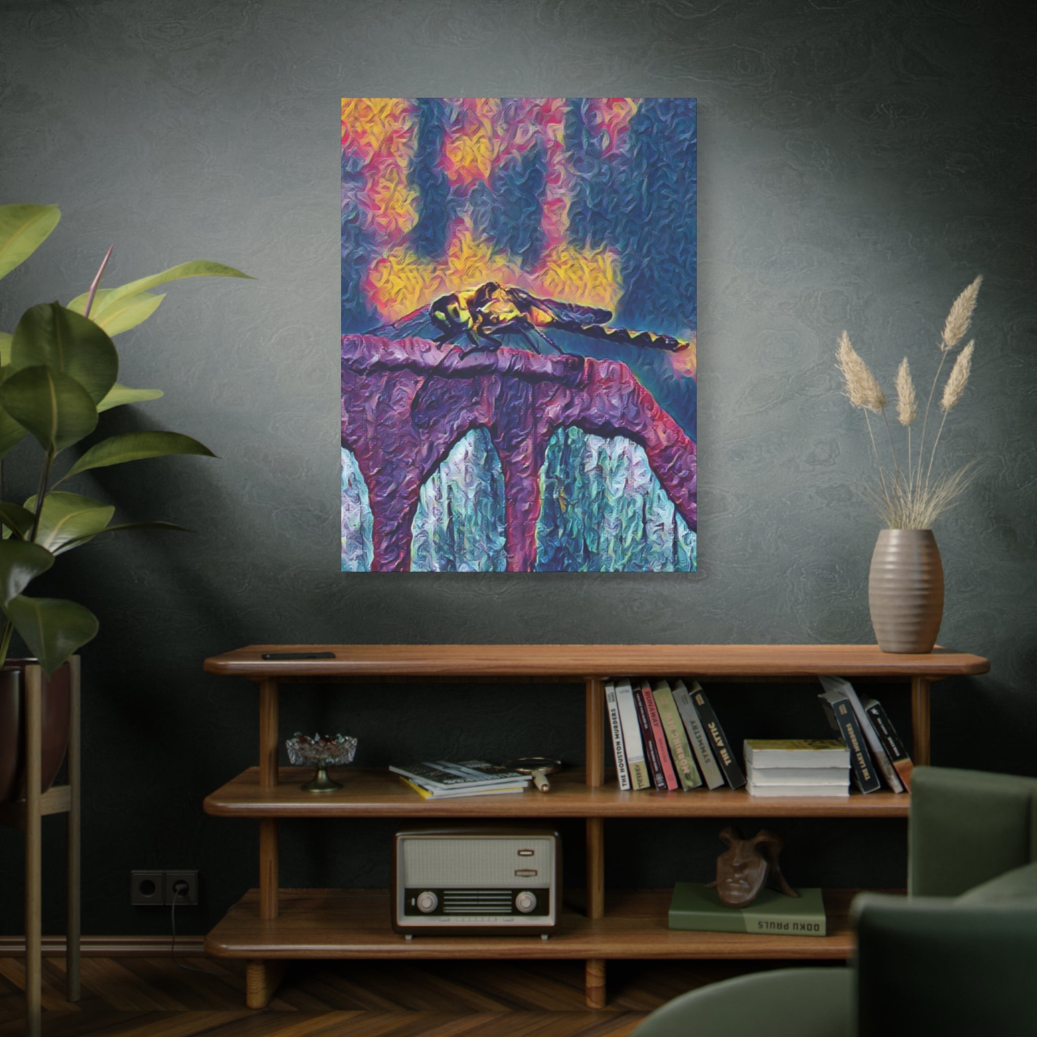 Sentinel of the Crimson Arch Canvas Art