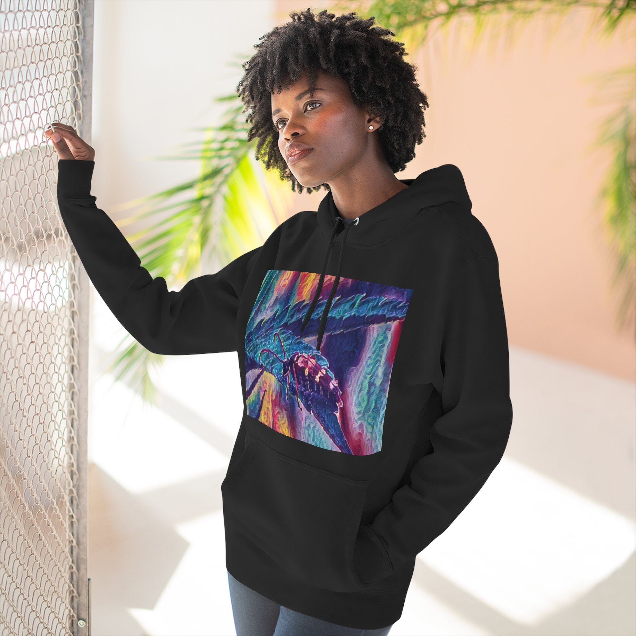 Neon Hunter Art Hoodie