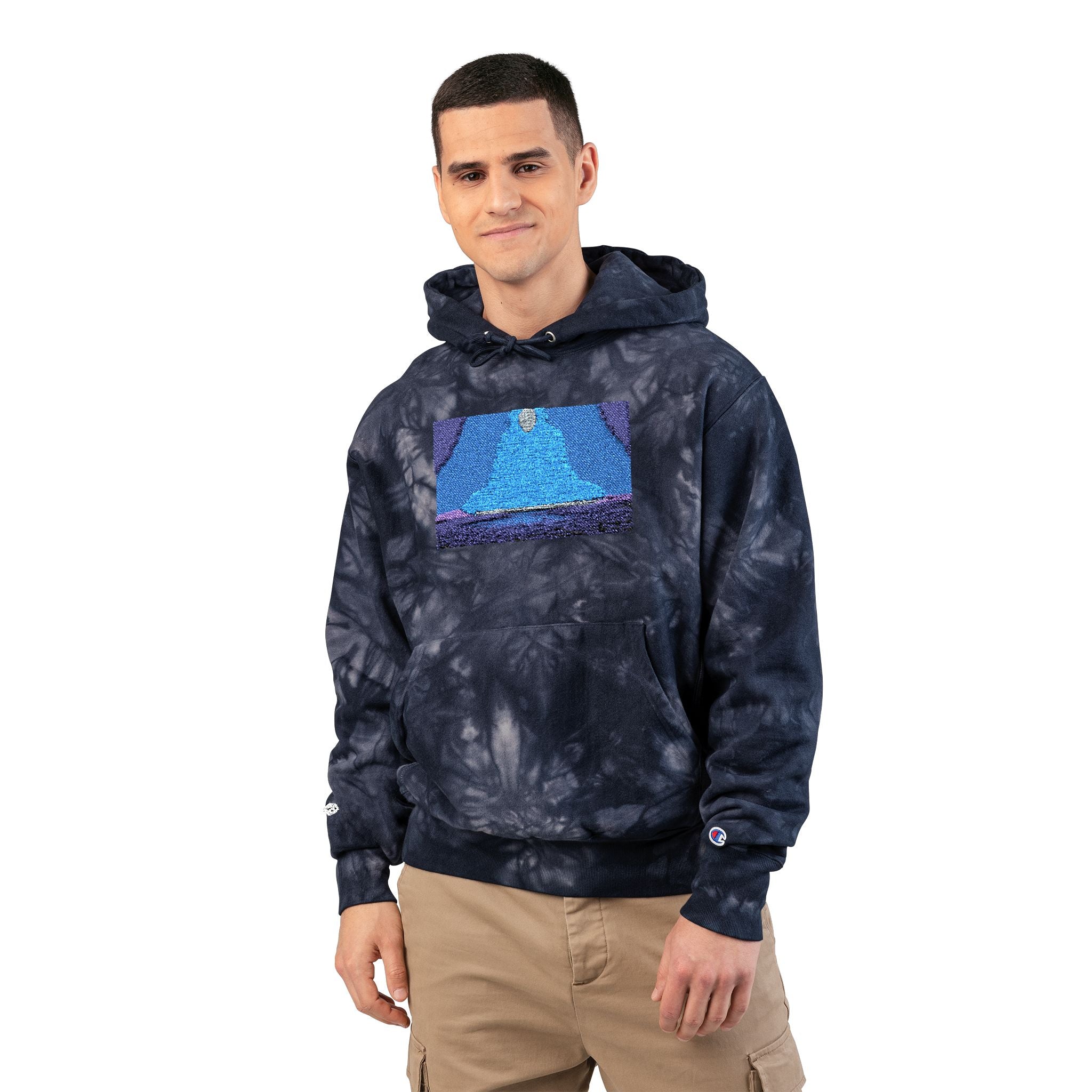 Celestial Reflection Tie-Dye Hoodie