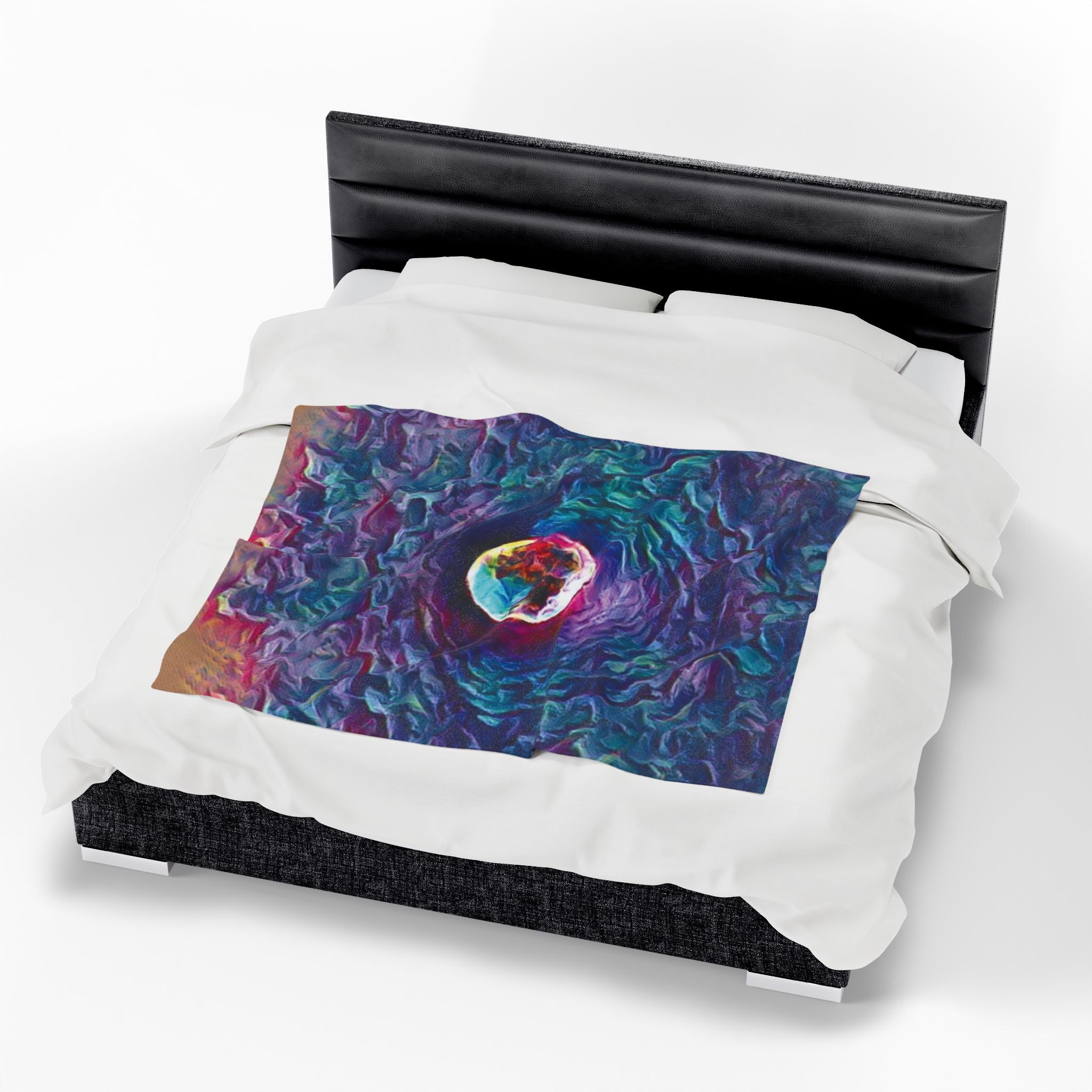 Full Sturgeon Moon Velvet Blanket