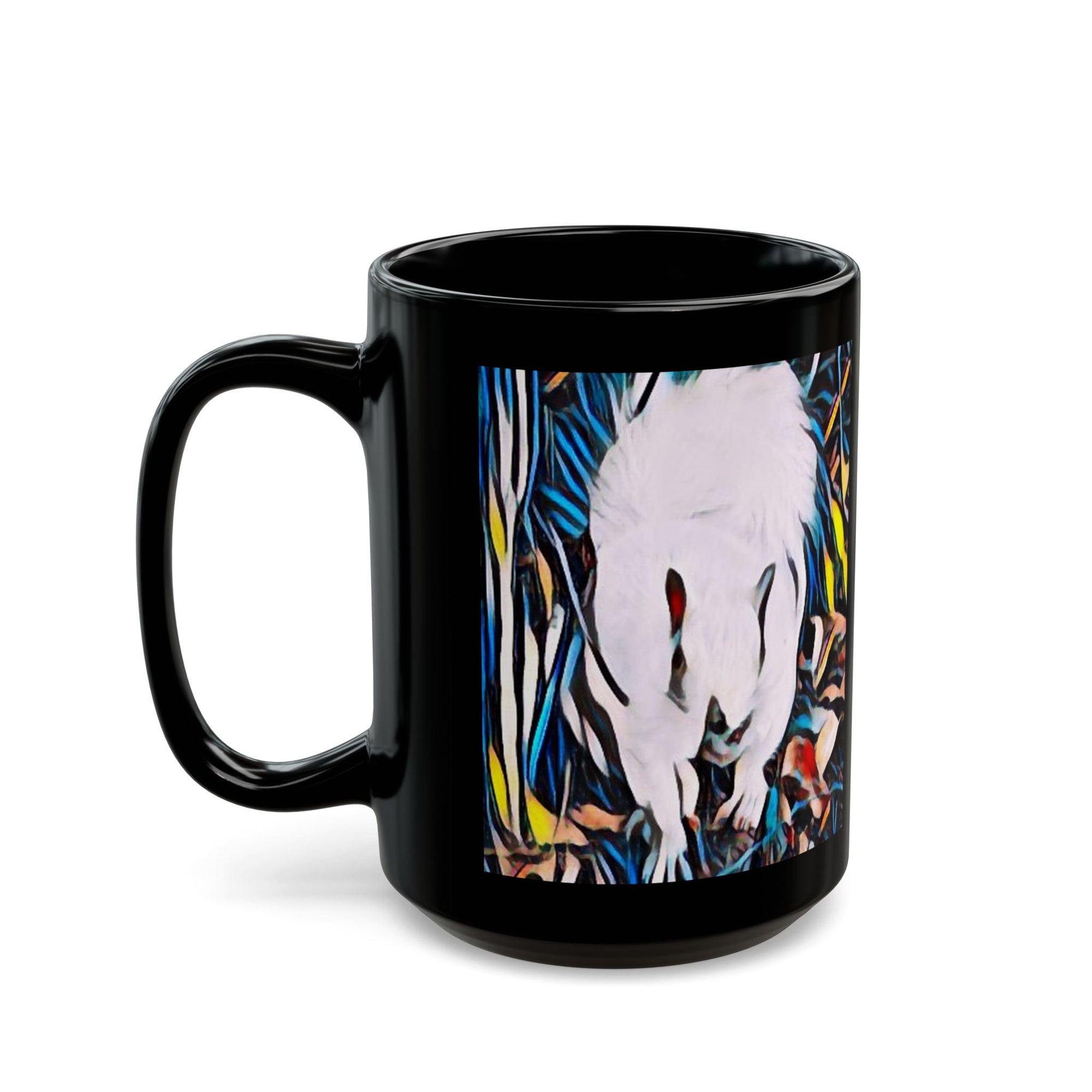 Artistic Black Mug with Colorful Nature Design, Perfect Gift for Coffee Lovers, Home Decor, Wildlife Enthusiasts, Art Collectors, [...]