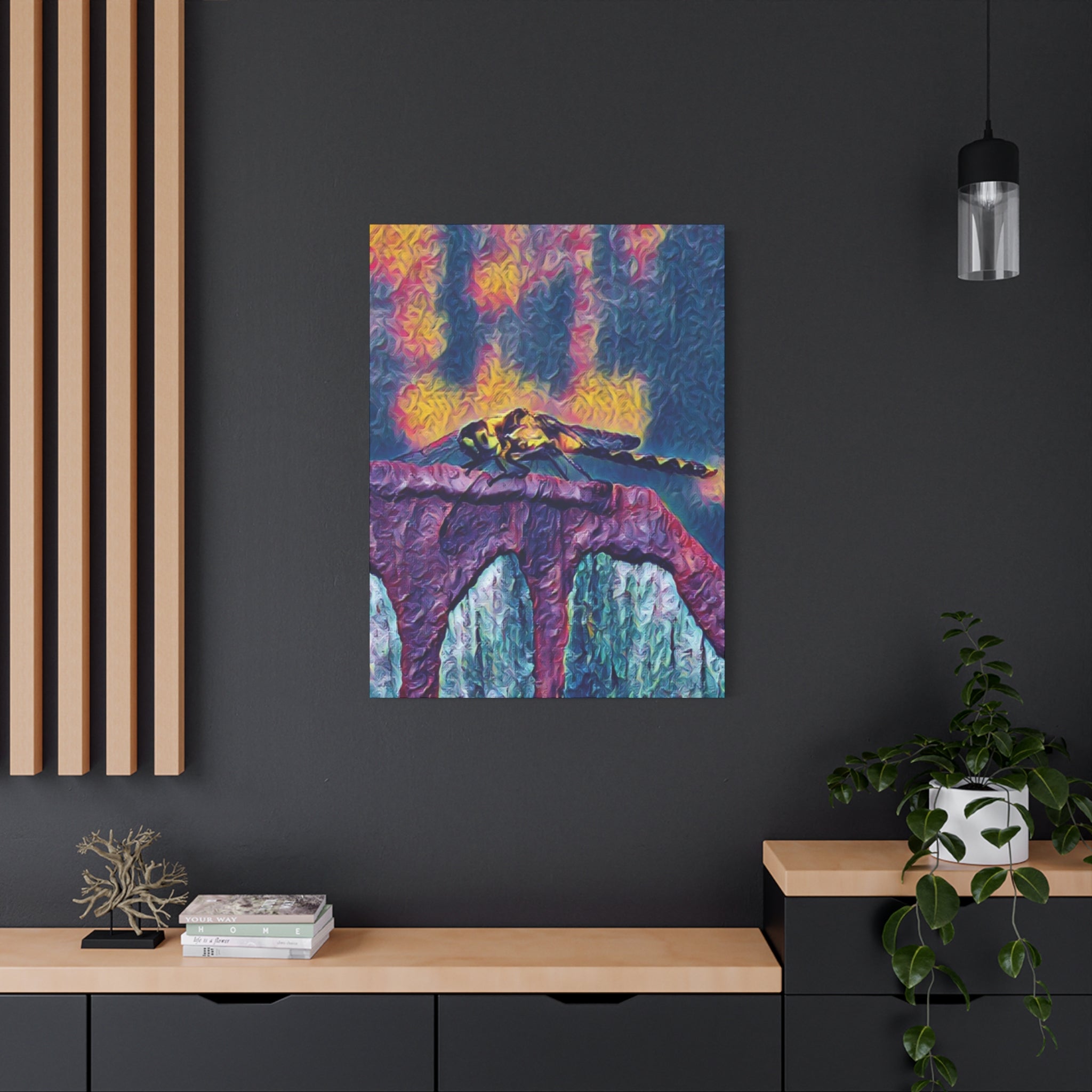 Sentinel of the Crimson Arch Canvas Art