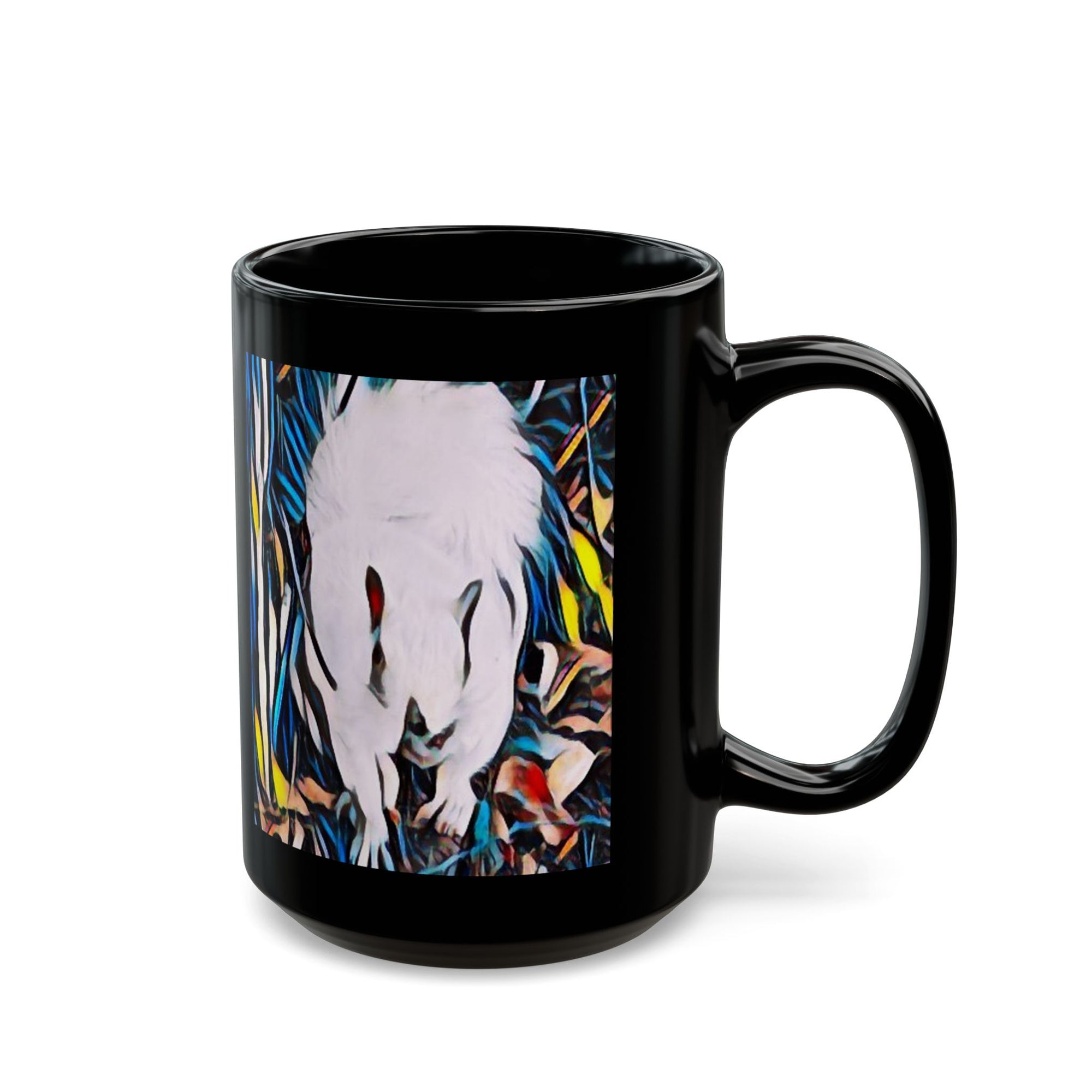 Artistic Black Mug with Colorful Nature Design, Perfect Gift for Coffee Lovers, Home Decor, Wildlife Enthusiasts, Art Collectors, [...]