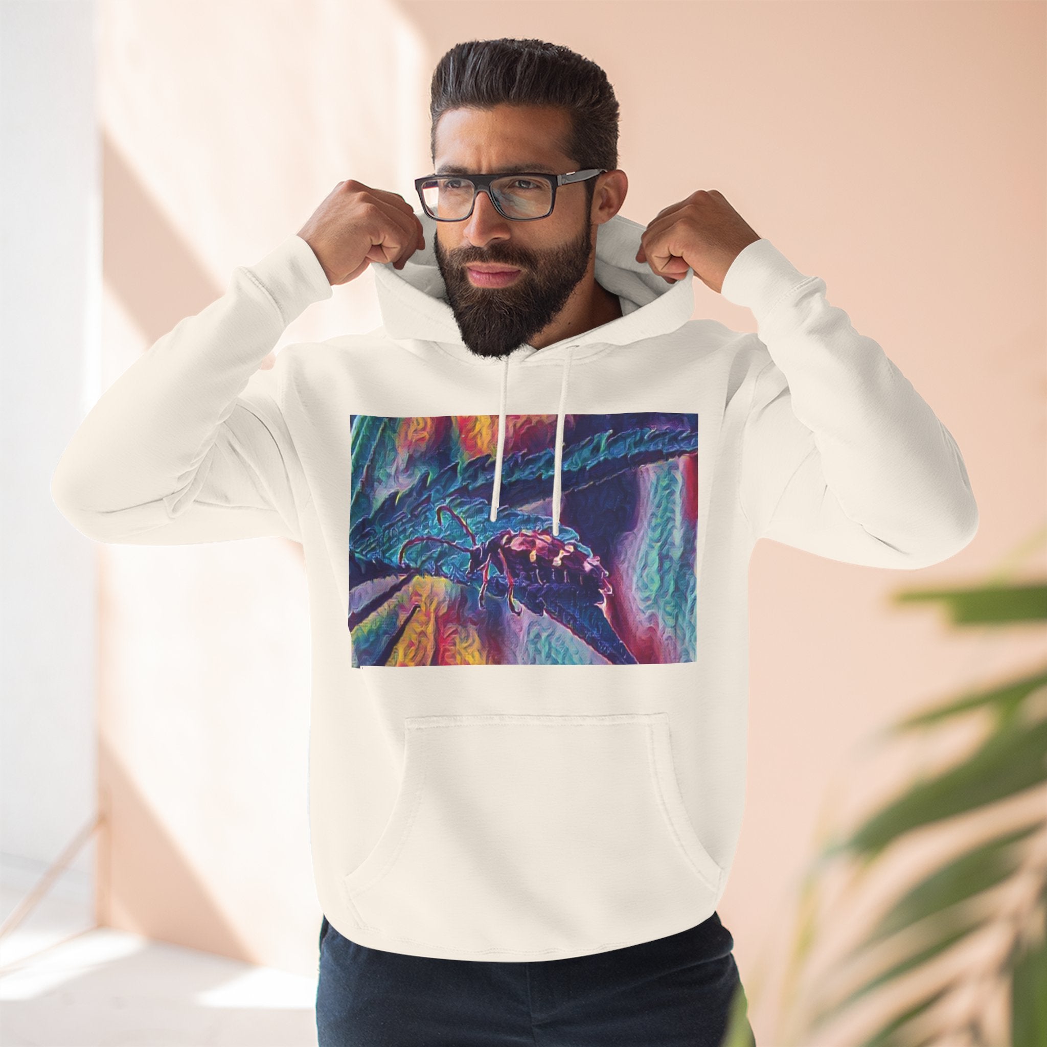 Neon Hunter Art Hoodie