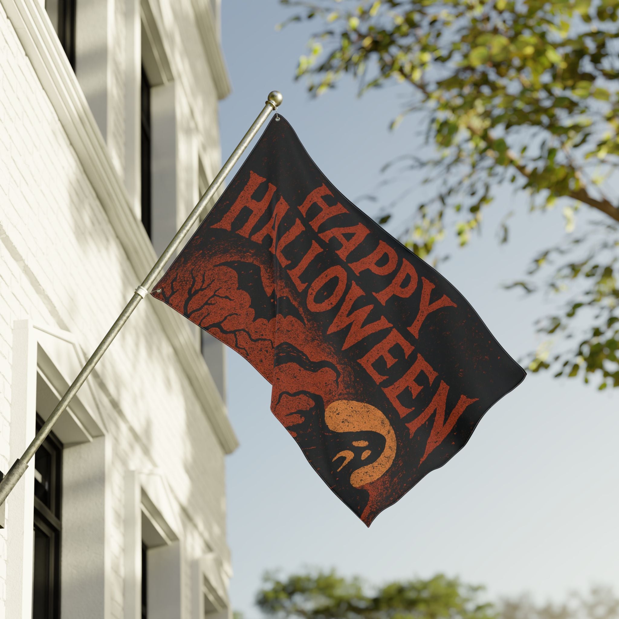 Halloween Double Sided Flag, Decorative Halloween Banner
